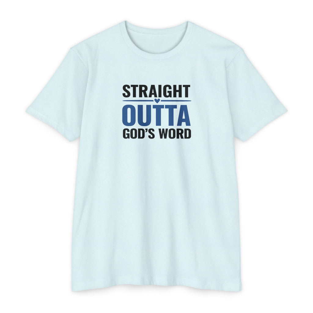 Womens Straight Outta God's Word T-shirt | Christian Faith Scripture Tee