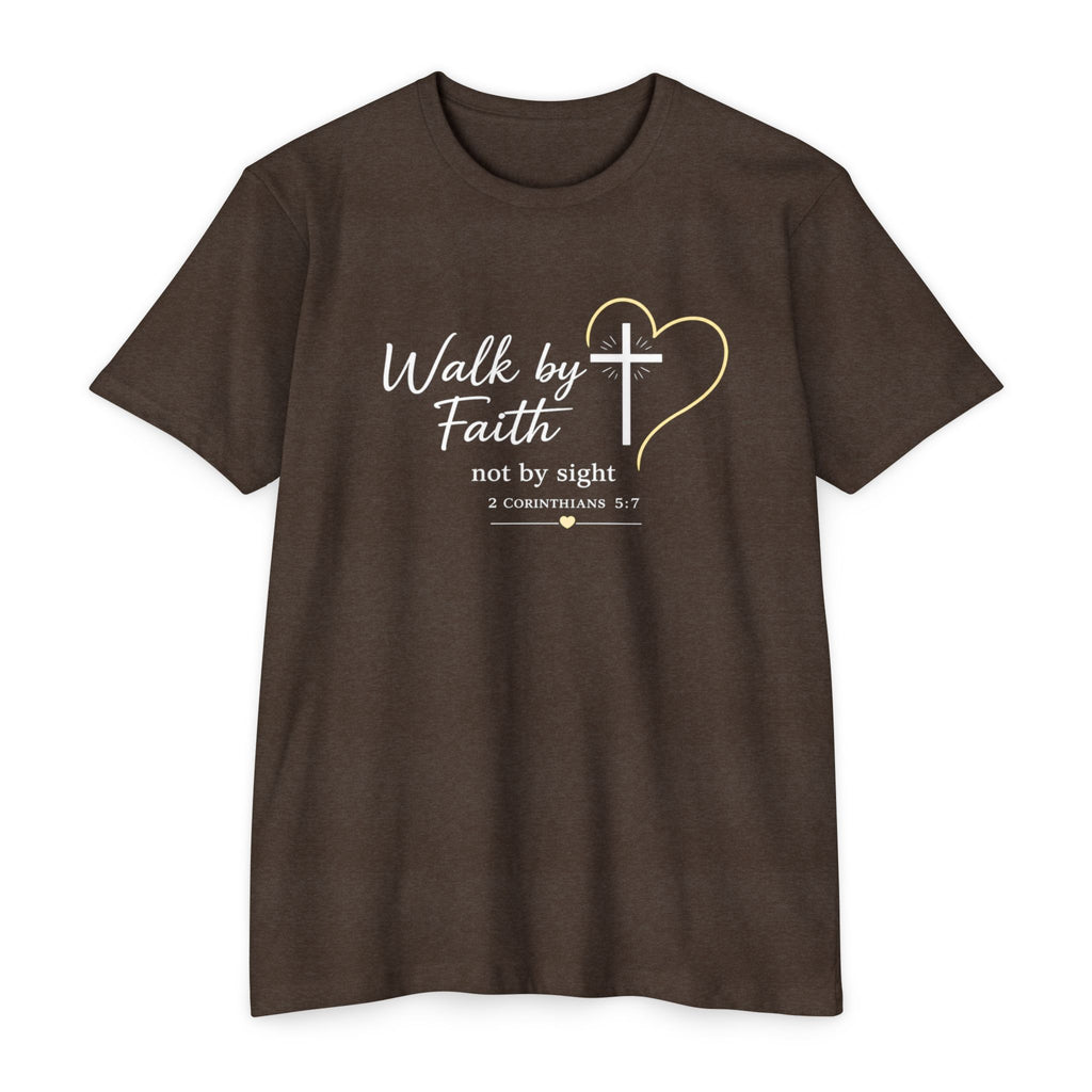 Womens Walk by Faith lantern T-shirt | Christian Tee
