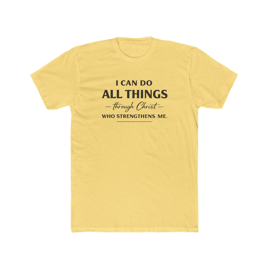 I Can Do All Things Scripture Quote Tee | Christian Faith T-Shirt