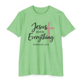 Womens Jesus Over Everything T-Shirt — Christian Faith Tee (Ephesians 2:8-9)