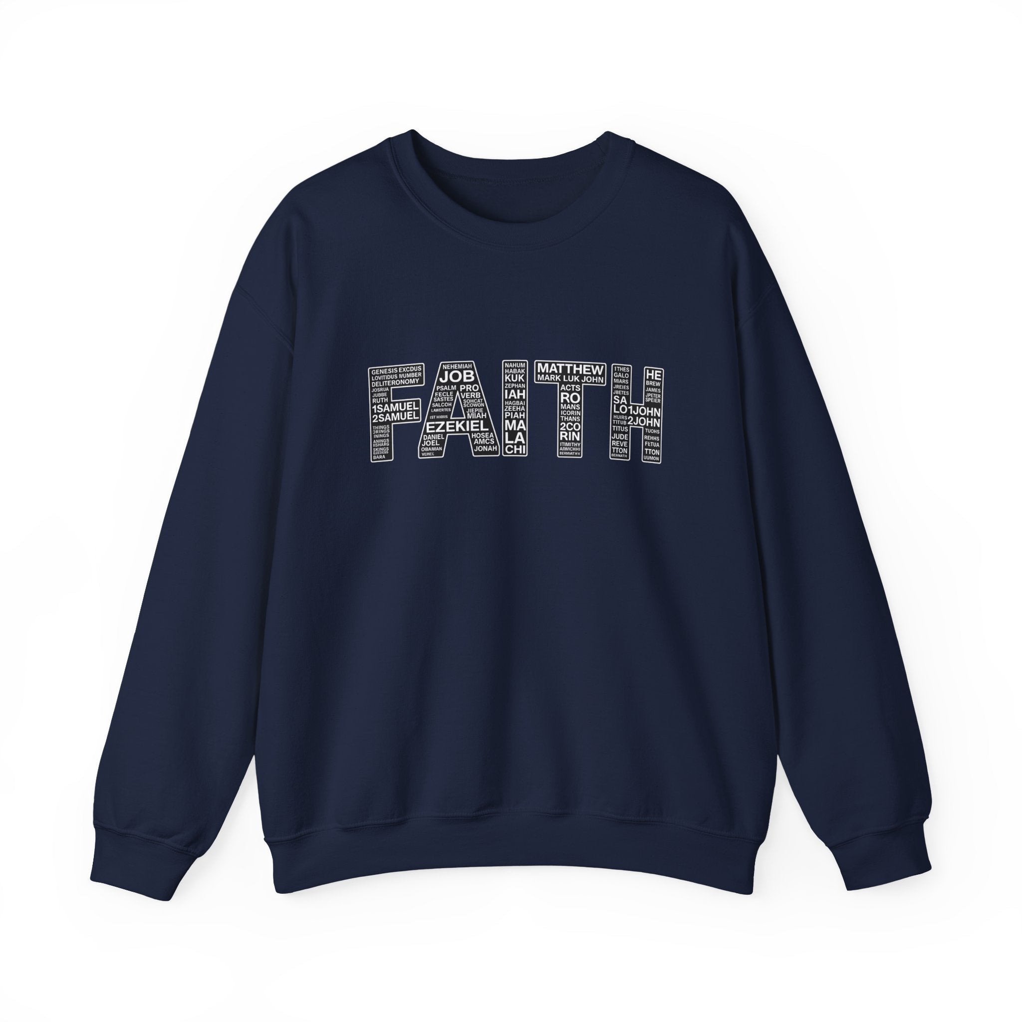 Womens Faith Graphic Sweatshirt  Inspirational Faith Crewneck