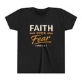 Girl Faith Over Fear Youth Tee | James 4:7 Christian Kids Shirt
