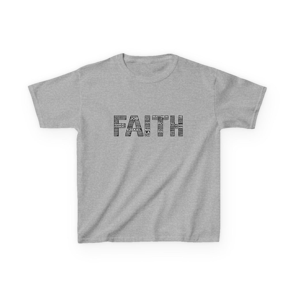 Boys 'FAITH' Graphic Tee — Inspirational Christian Youth Shirt