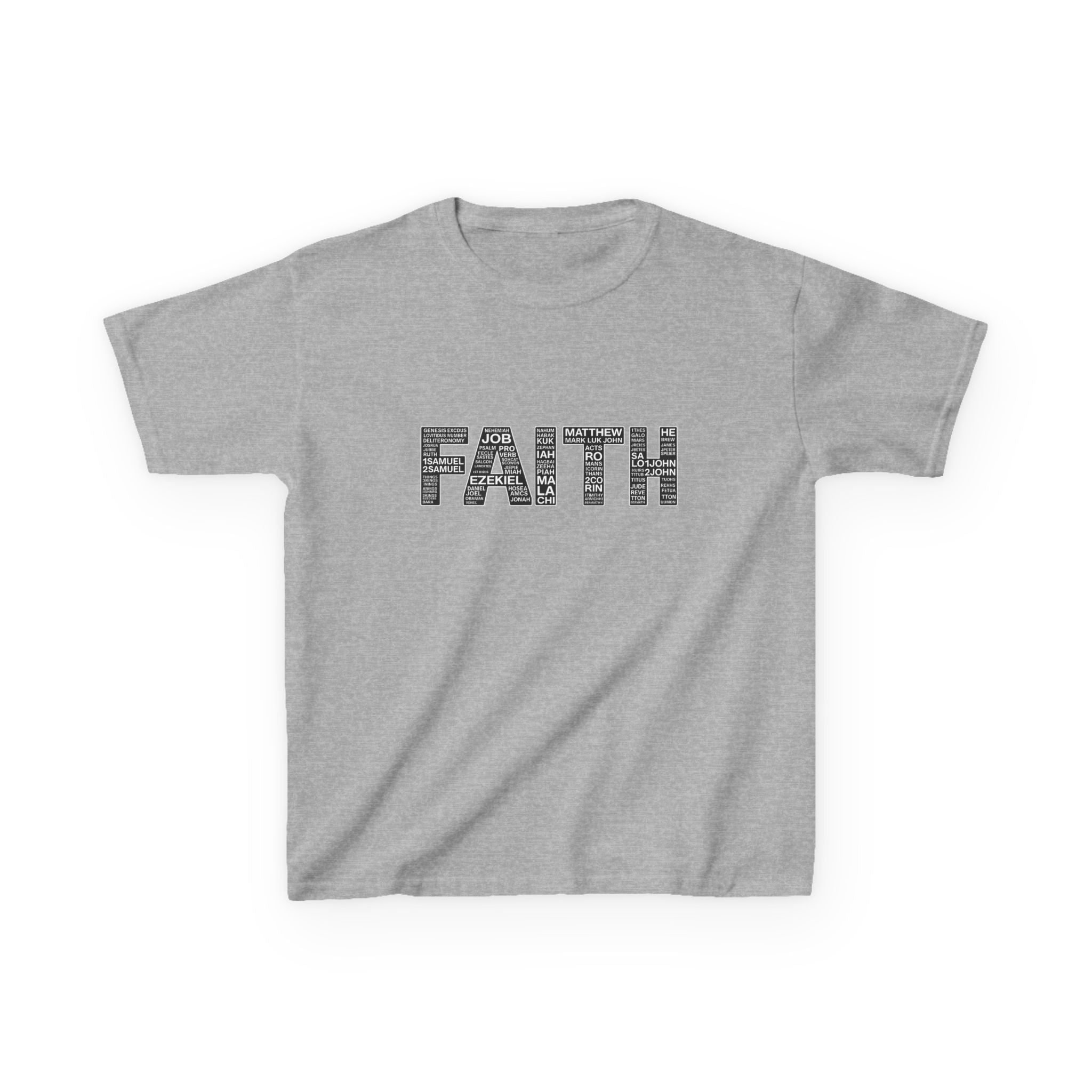 Girls 'FAITH' Graphic Tee — Inspirational Christian Youth Shirt