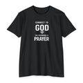 Womens Connect to God T-Shirt — "The Password is Prayer" Christian Faith Tee