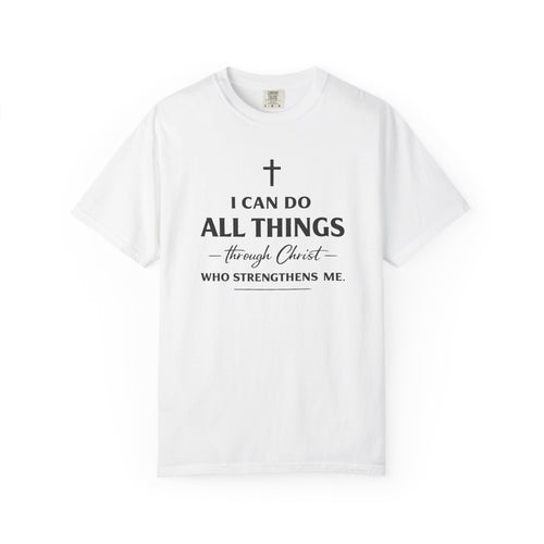 "I Can Do All Things" Christian Scripture Tee | T-Shirt