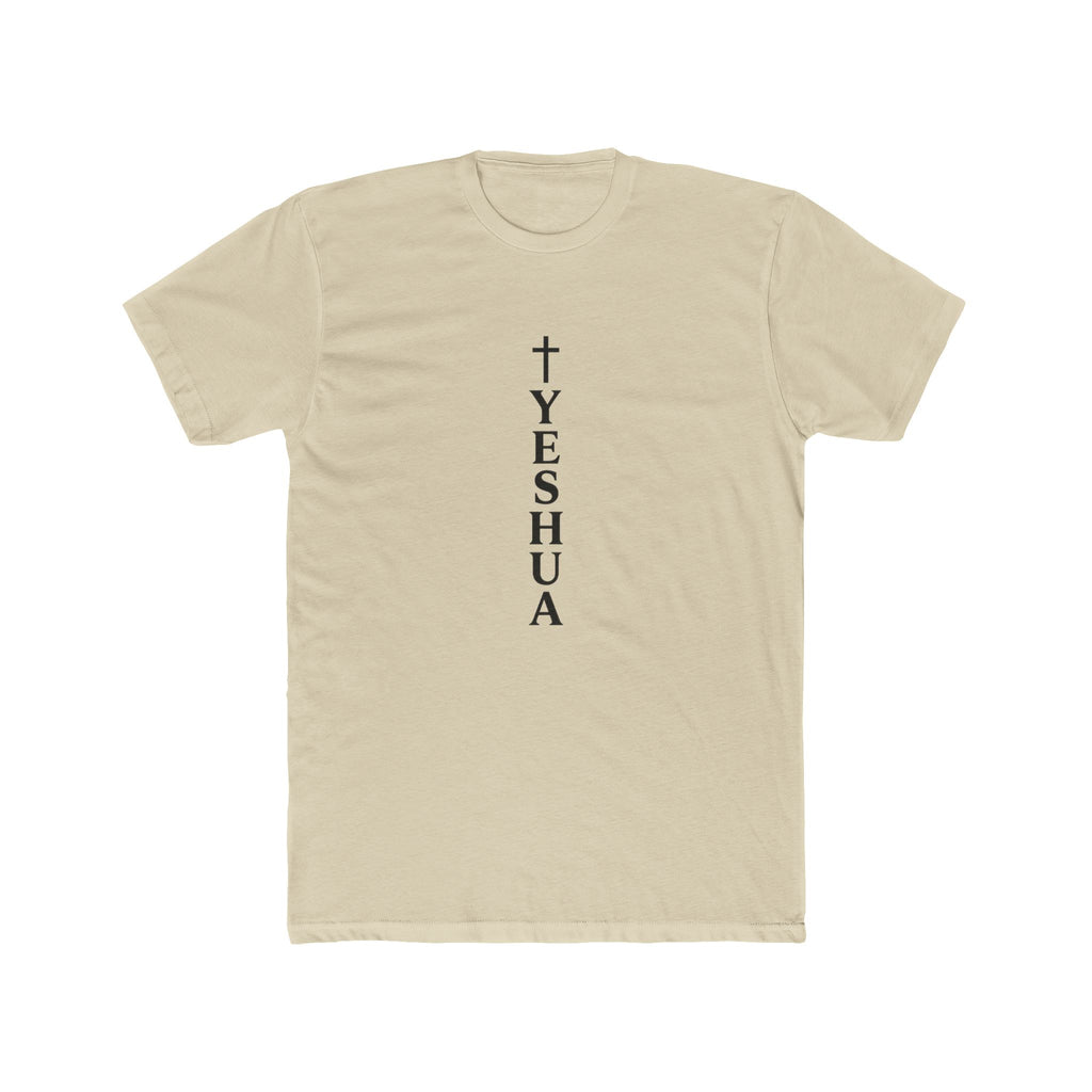 Yeshua Vertical Cross Tee | Christian Faith Shirt