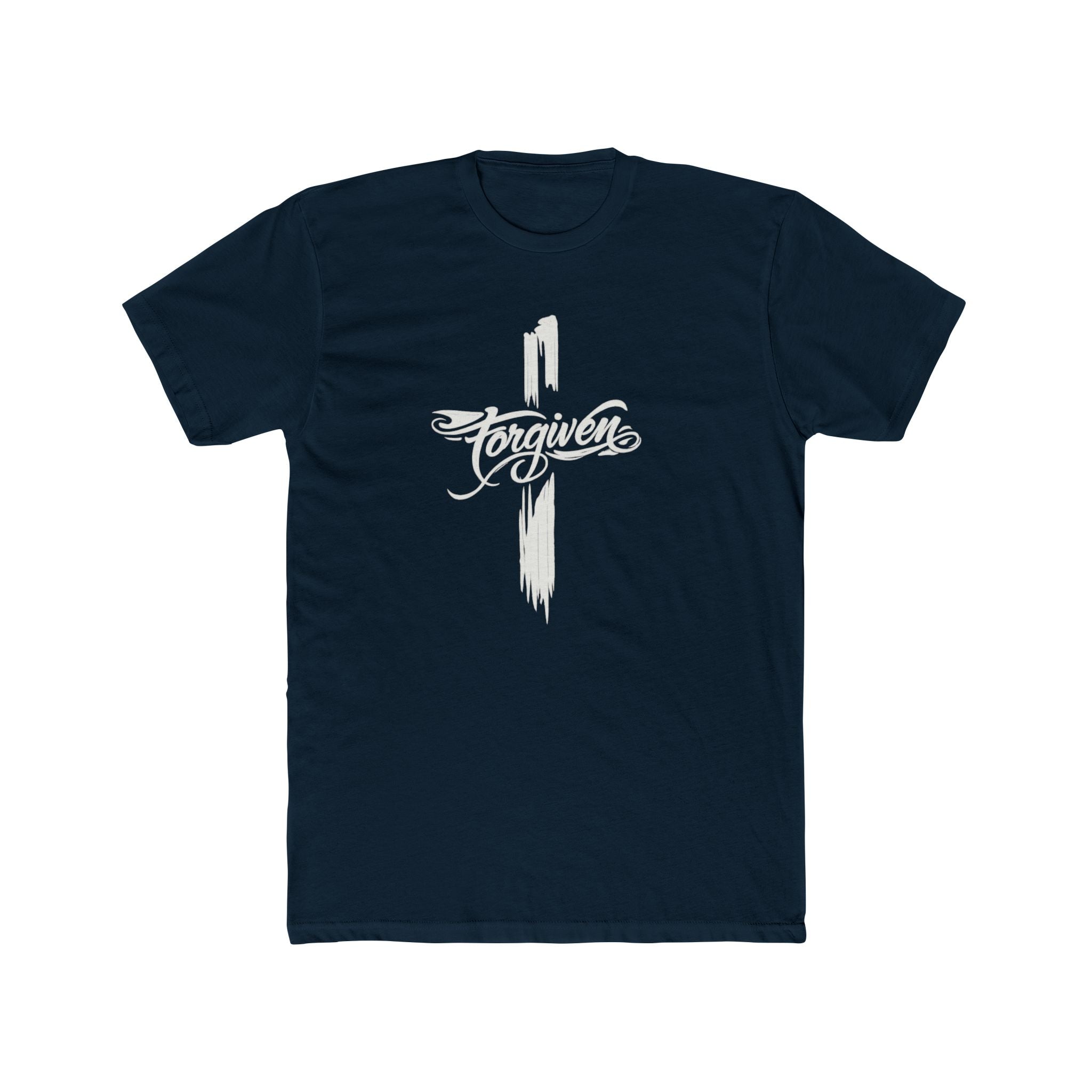 Faith Cross Script T-Shirt | Religious Christian Tee