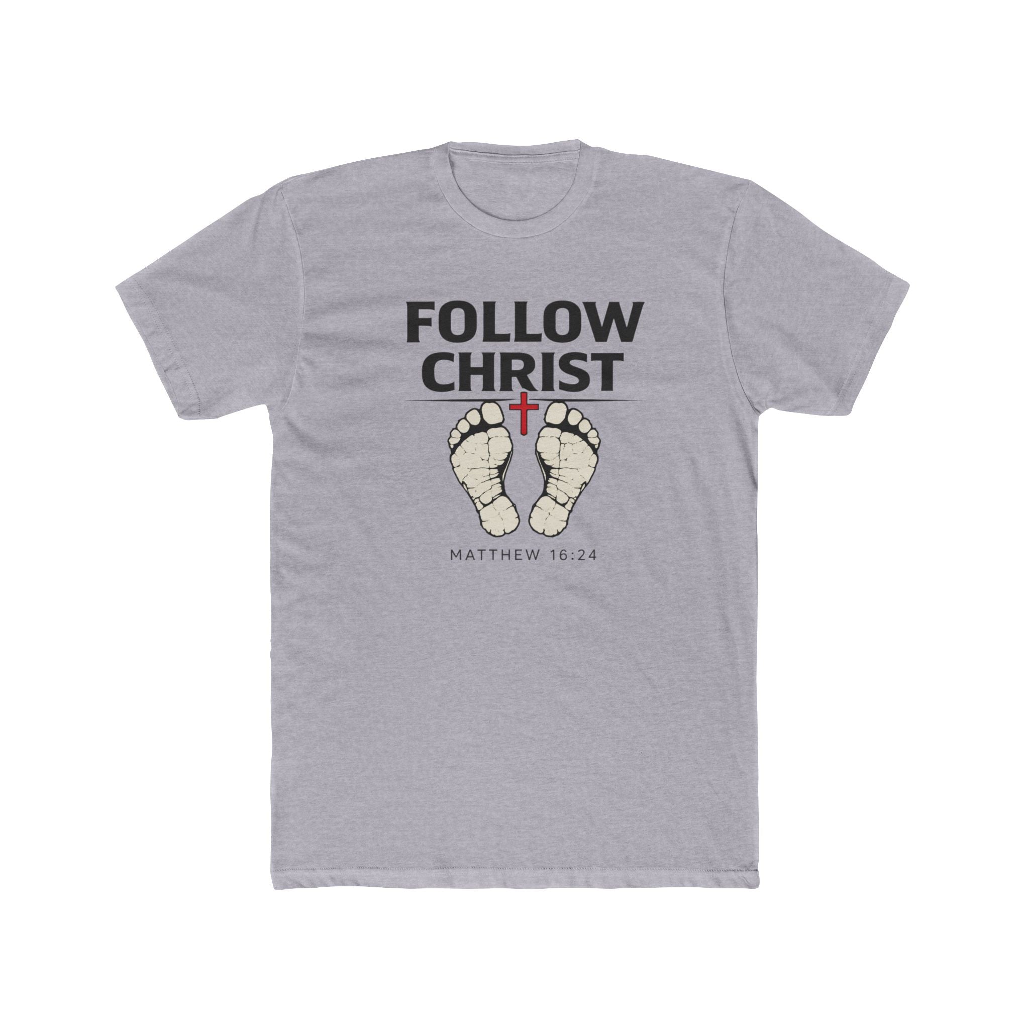 Follow Christ T‑Shirt — Matthew 16:24 Christian Faith Tee