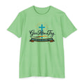 Womens Give Him a Try cross design T-Shirt | Christian faith shirt