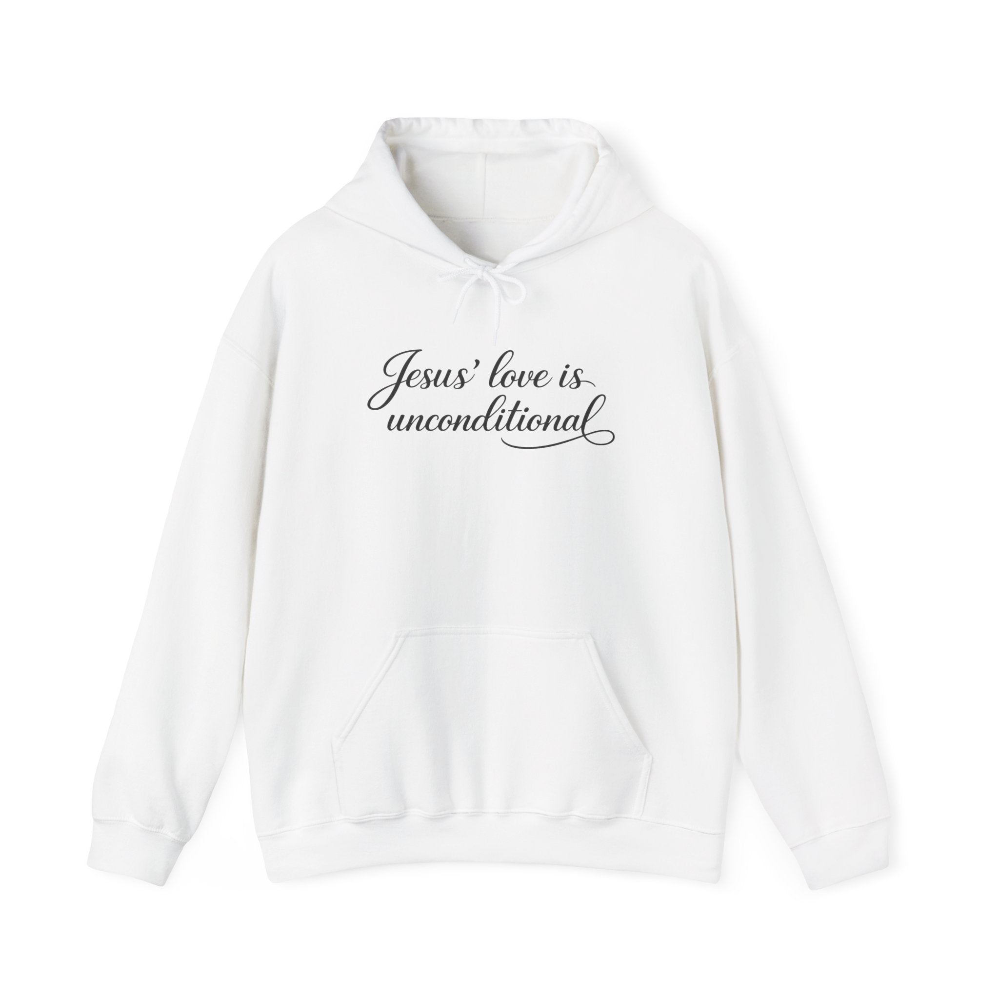 Jesus' Love Is Unconditional Hoodie — Christian Faith Pullover