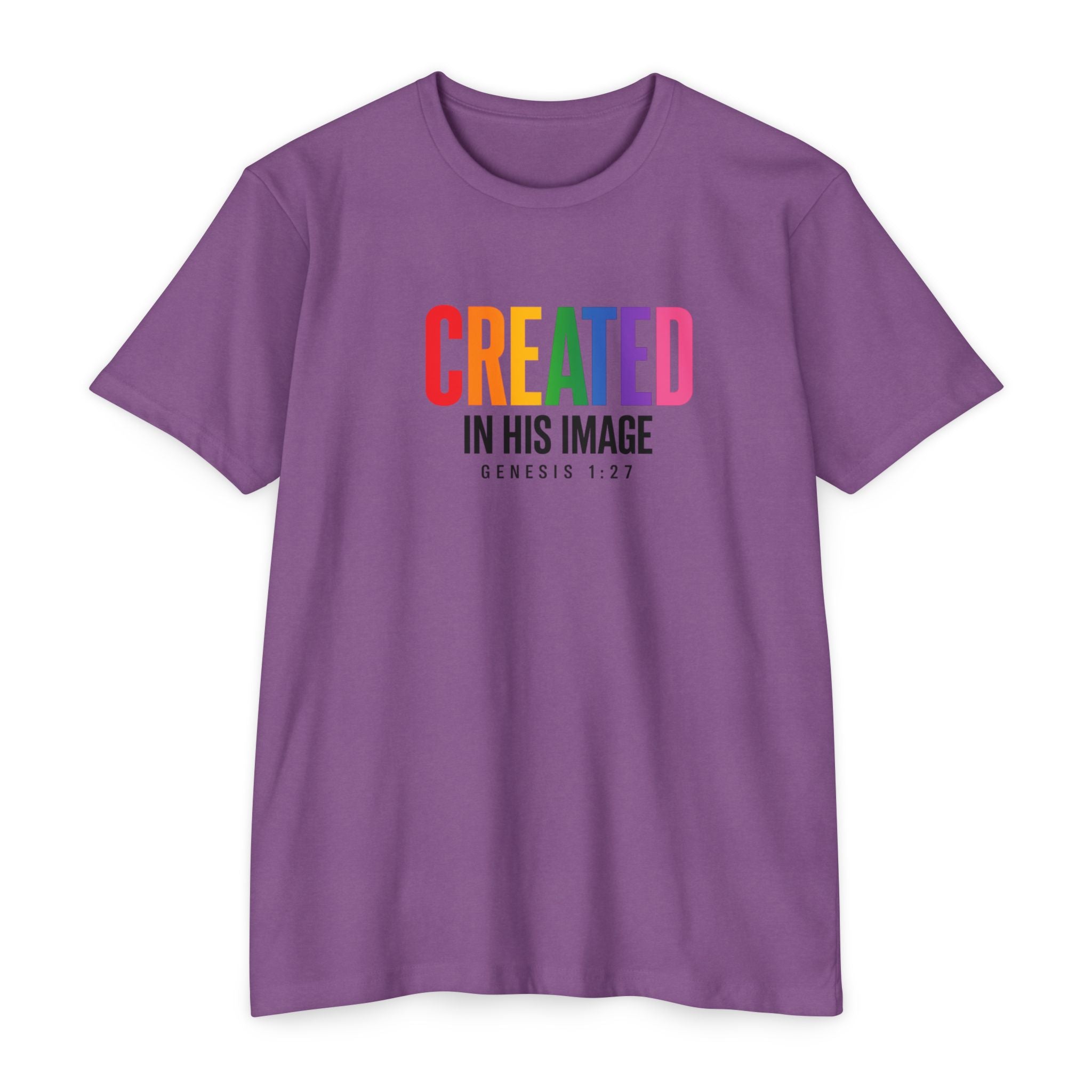 Women Created in His Image T-Shirt | Christian Scripture Genesis 1:27