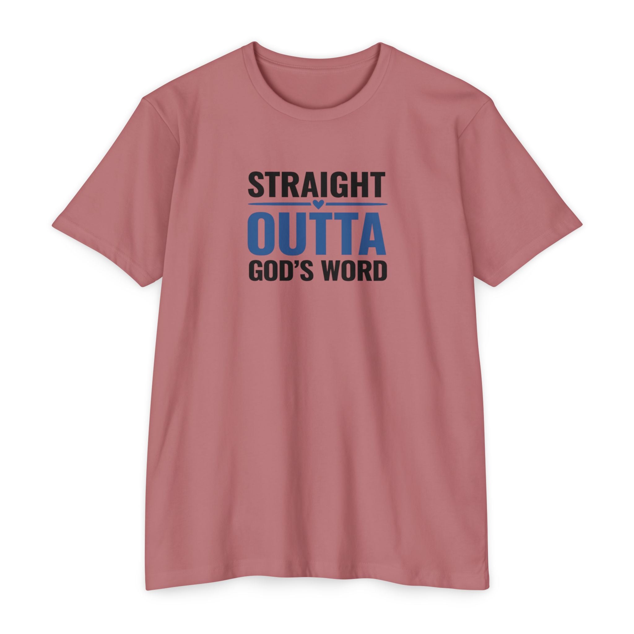 Womens Straight Outta God's Word T-shirt | Christian Faith Scripture Tee