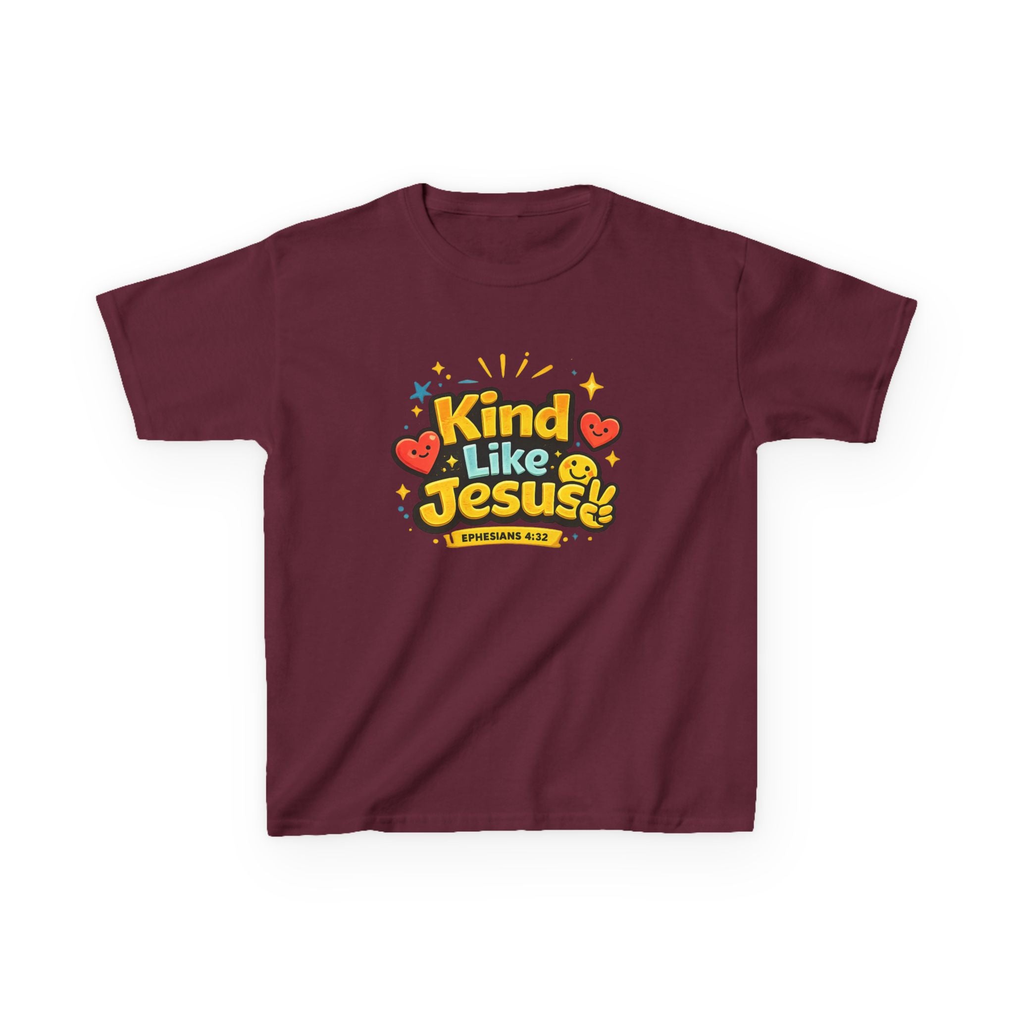 Kids Tee — "Kind Like Jesus" Cute Christian Graphic Shirt