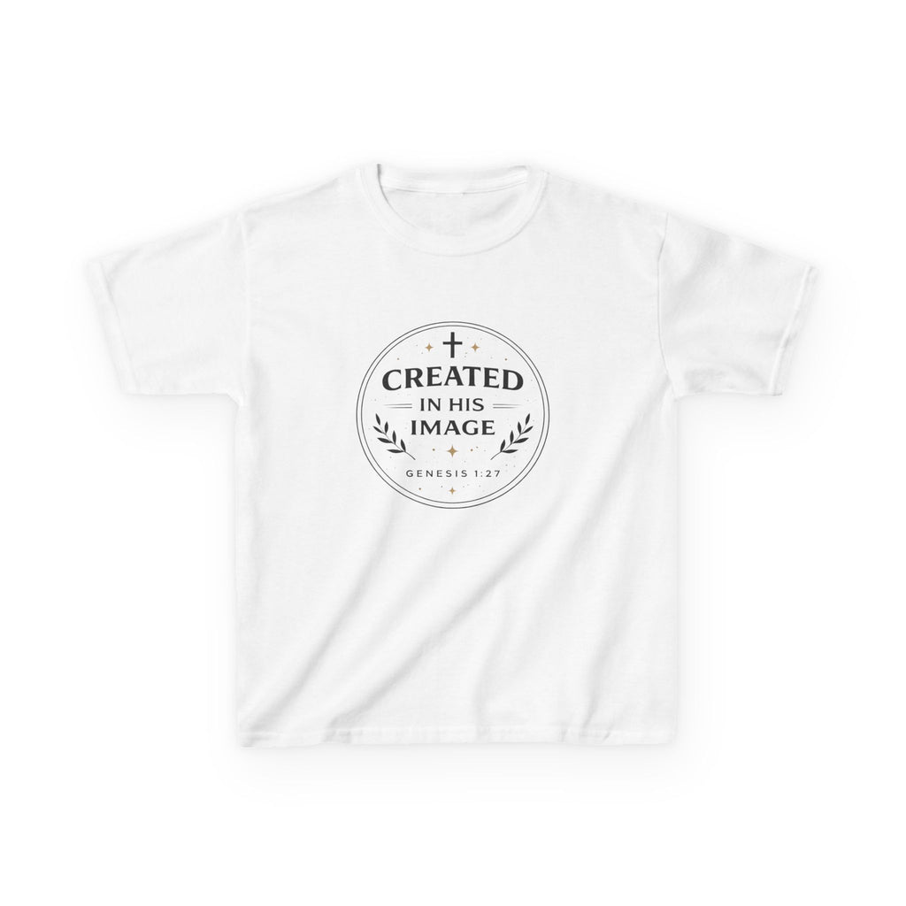 Boy " Created In His Image" Kids Heavy Cotton™ Tee