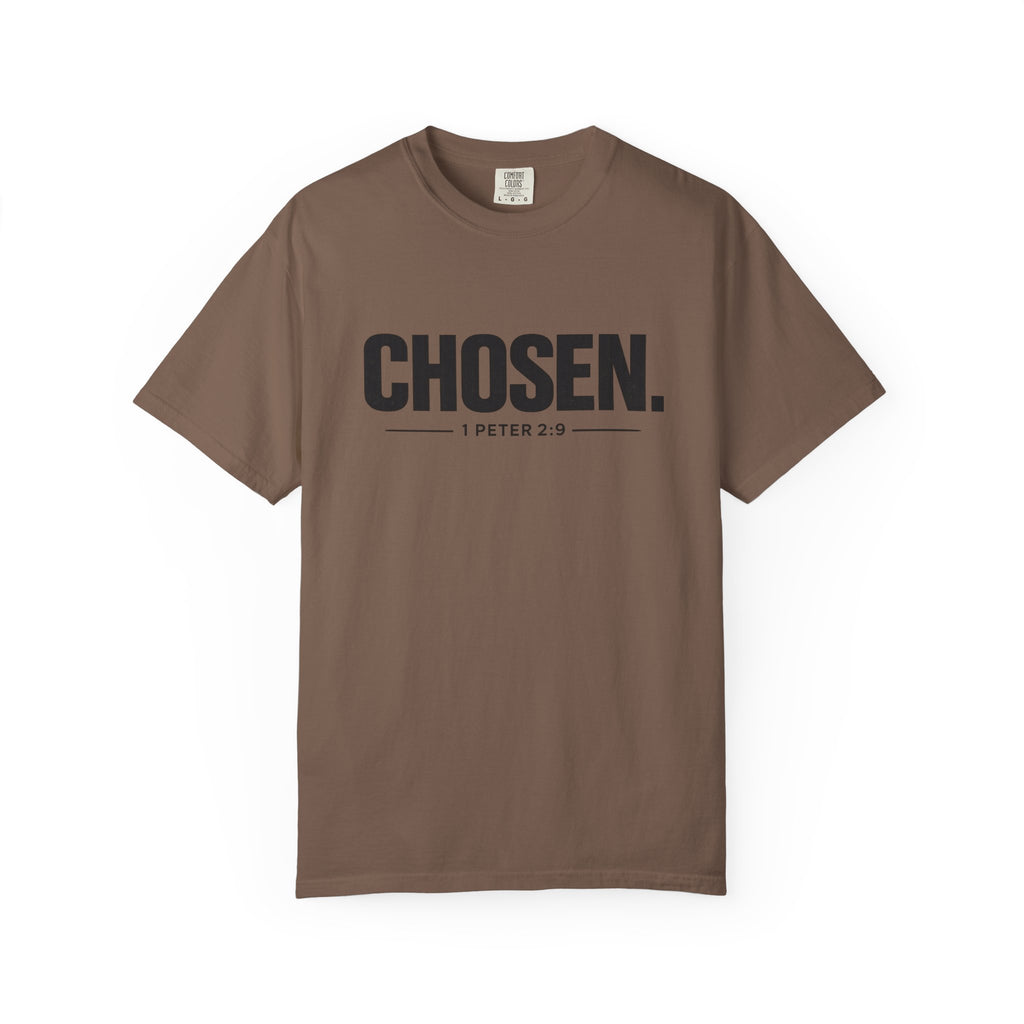 Chosen. T-Shirt — Christian Faith Graphic Tee (1 Peter 2:9)