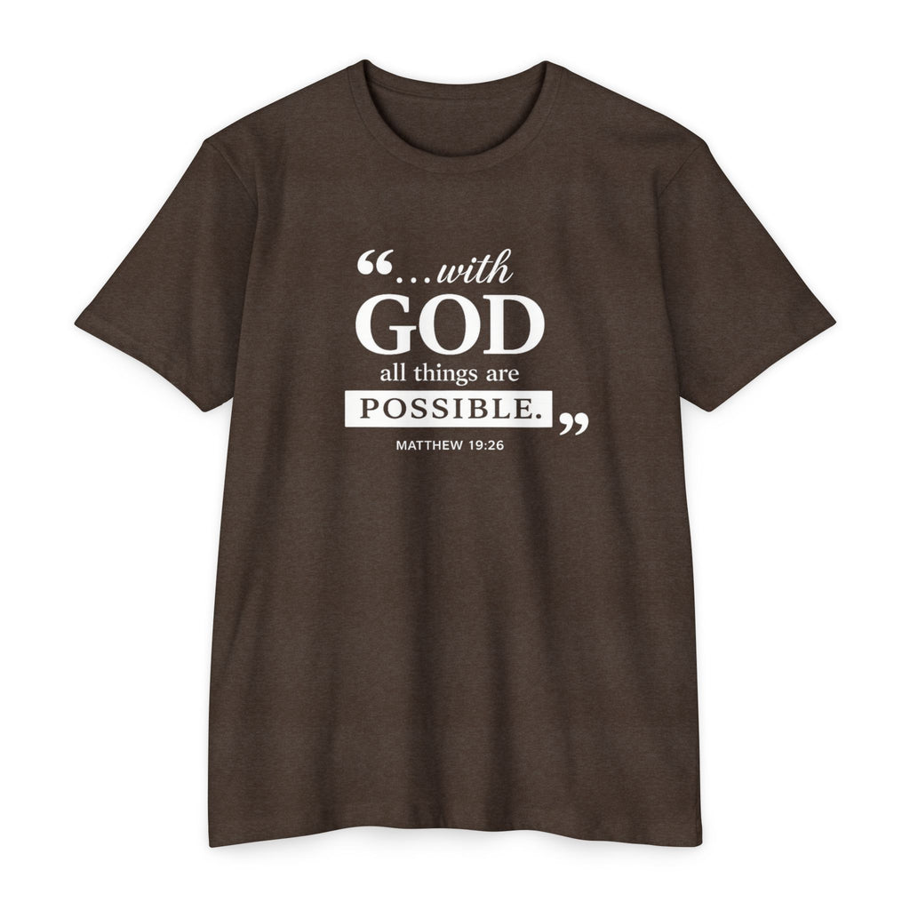 Womens With God All Things Are Possible T-Shirt