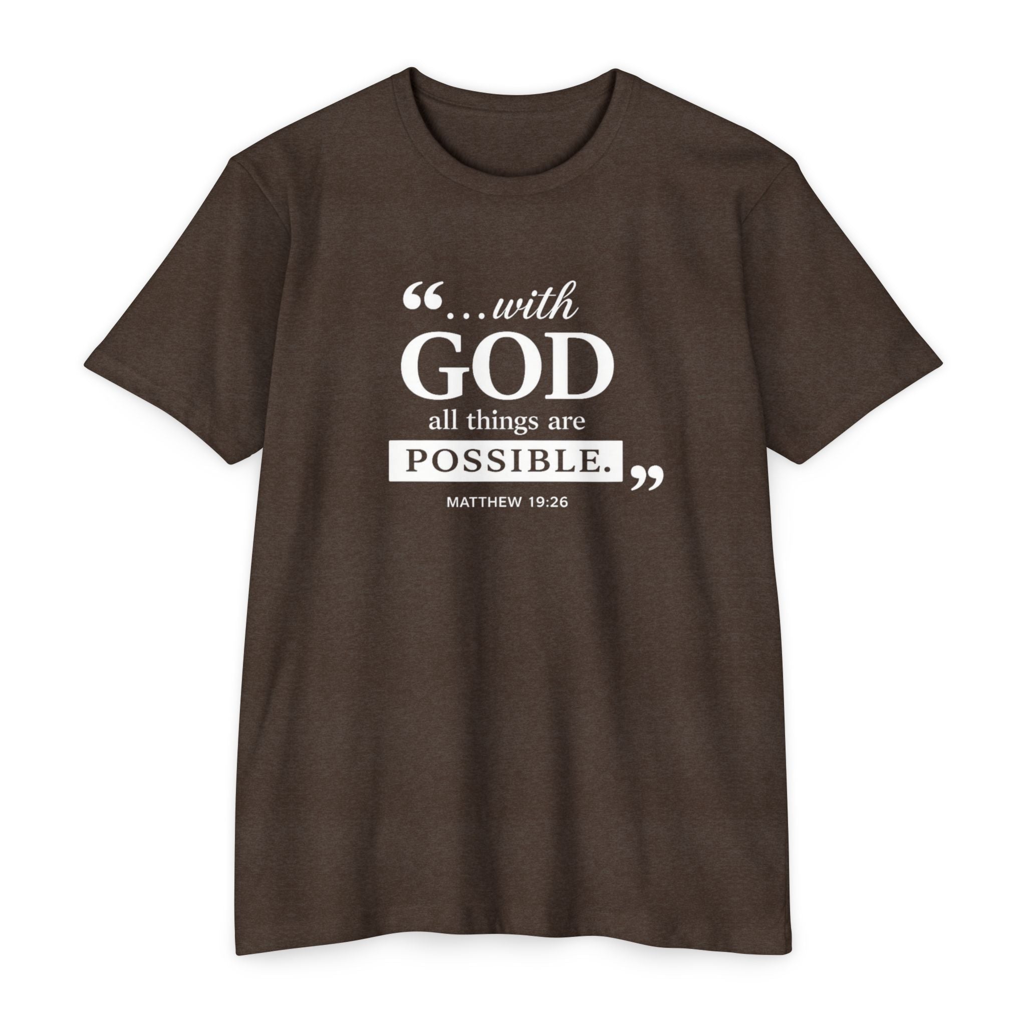 Womens With God All Things Are Possible T-Shirt