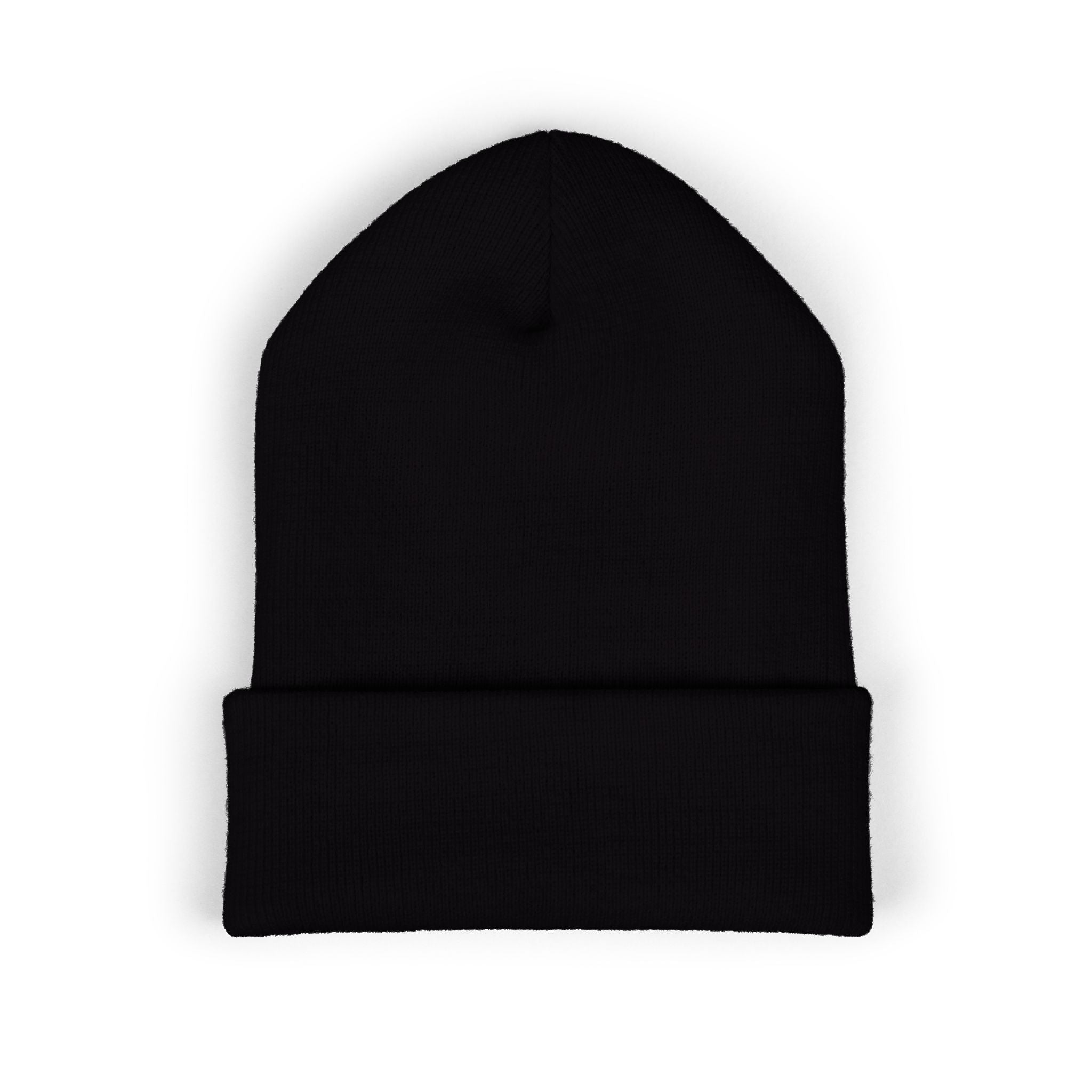 Embroidered Classic Cuffed Beanie — Minimal Script Logo