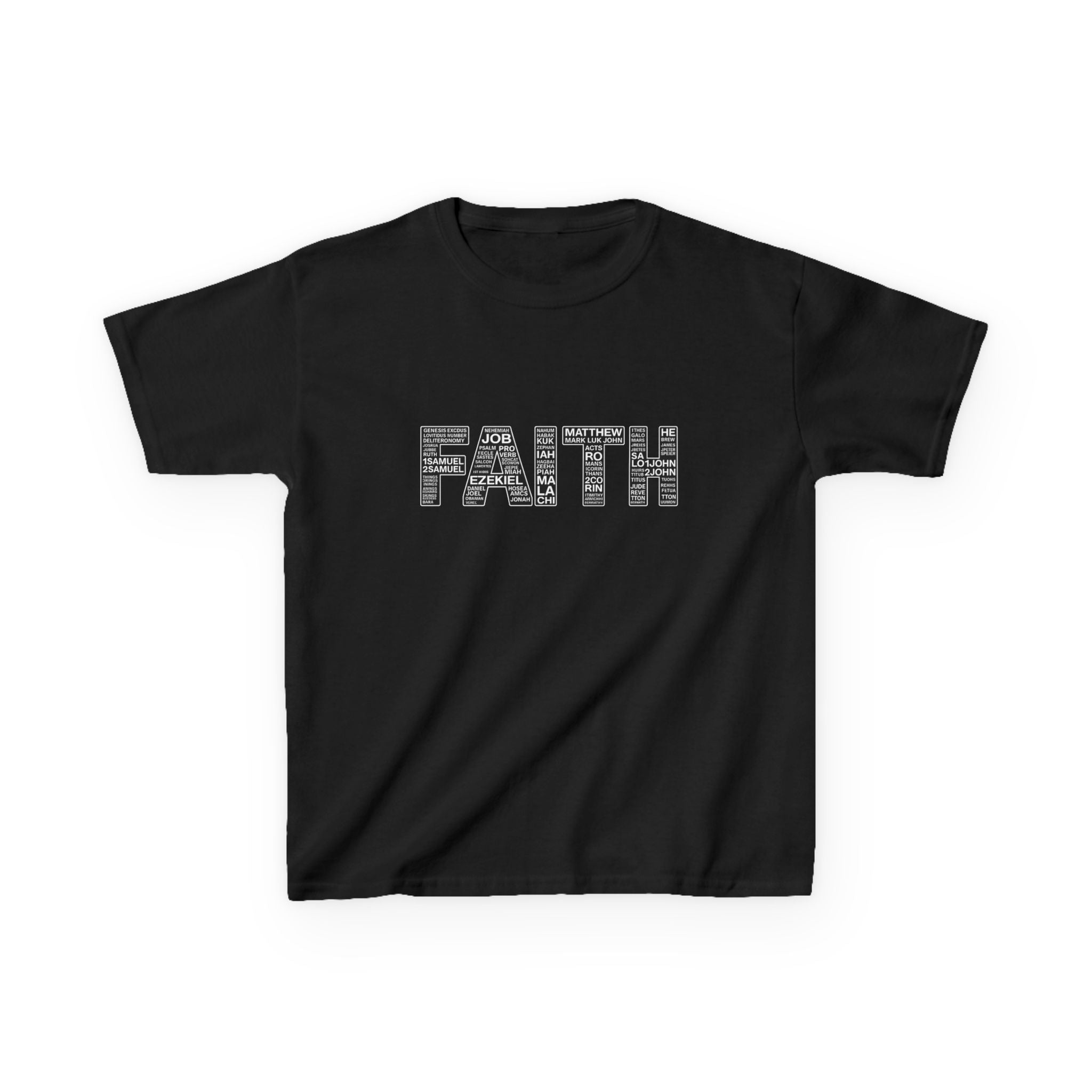 Boys 'FAITH' Graphic Tee — Inspirational Christian Youth Shirt