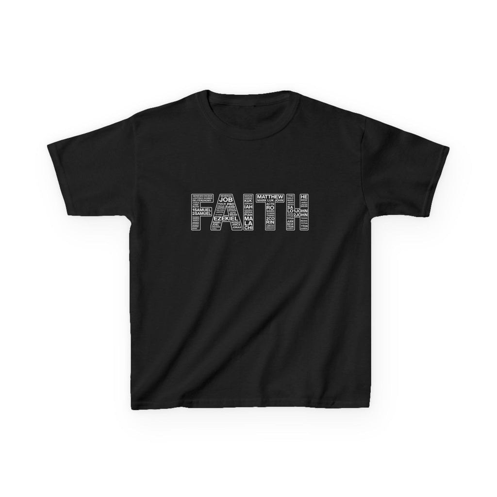 Girls 'FAITH' Graphic Tee — Inspirational Christian Youth Shirt