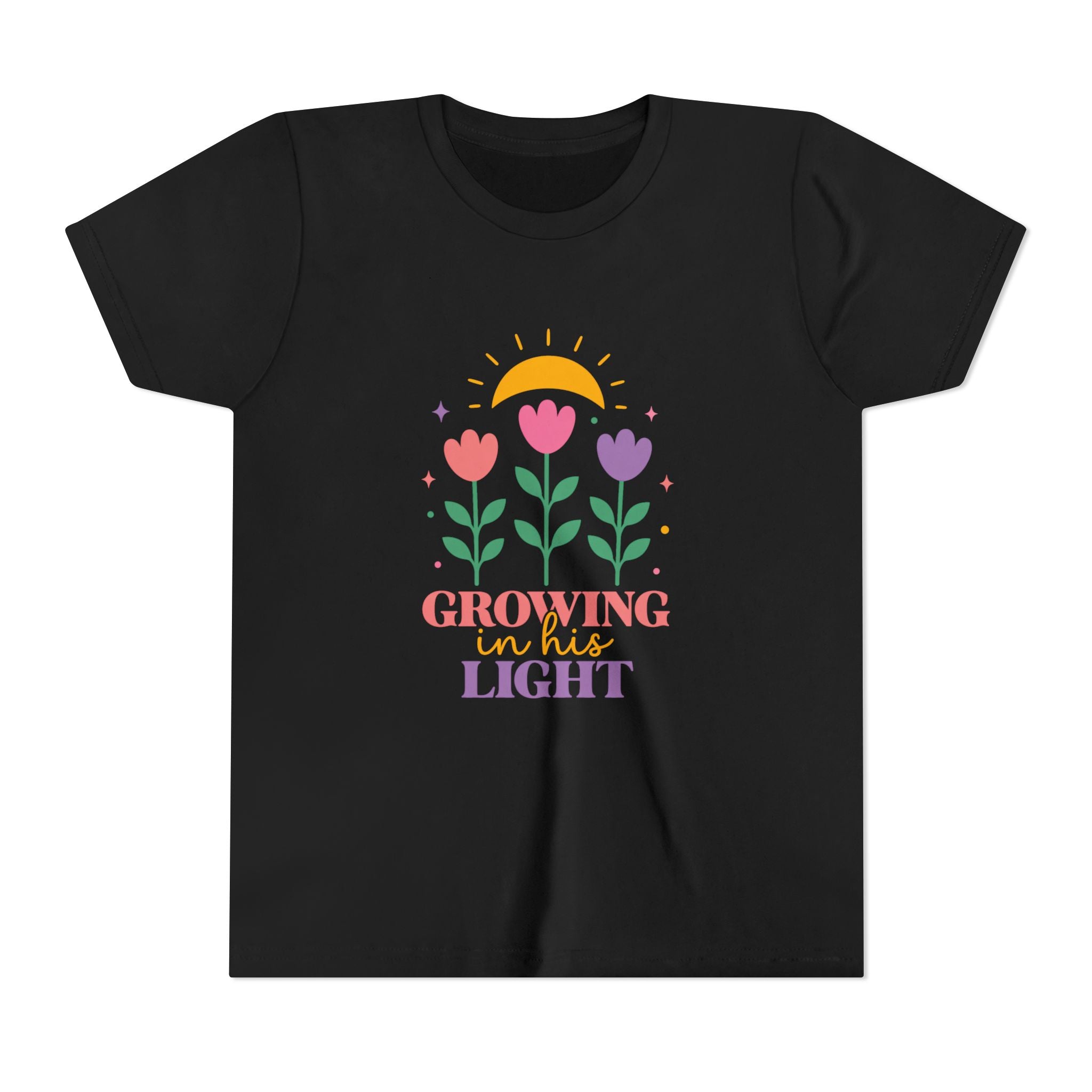 Girls "Growing in the Light" Floral Sunflower Design