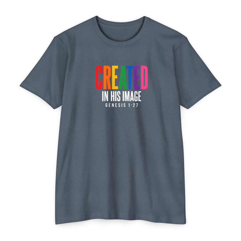 Women Created in His Image T-Shirt | Christian Scripture Genesis 1:27