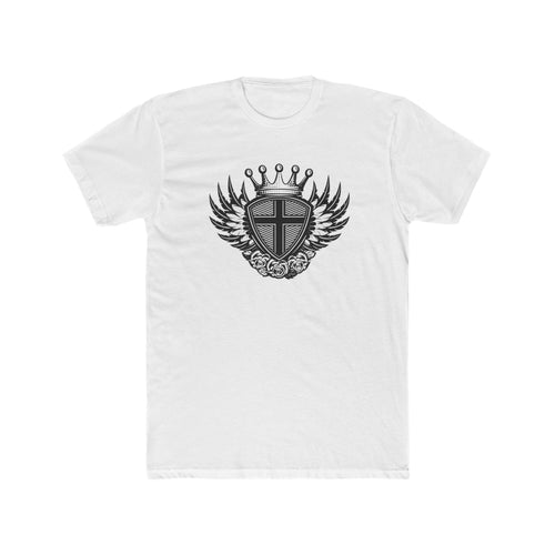 Crowned Winged Shield Tee | Rose Emblem Crest T-Shirt