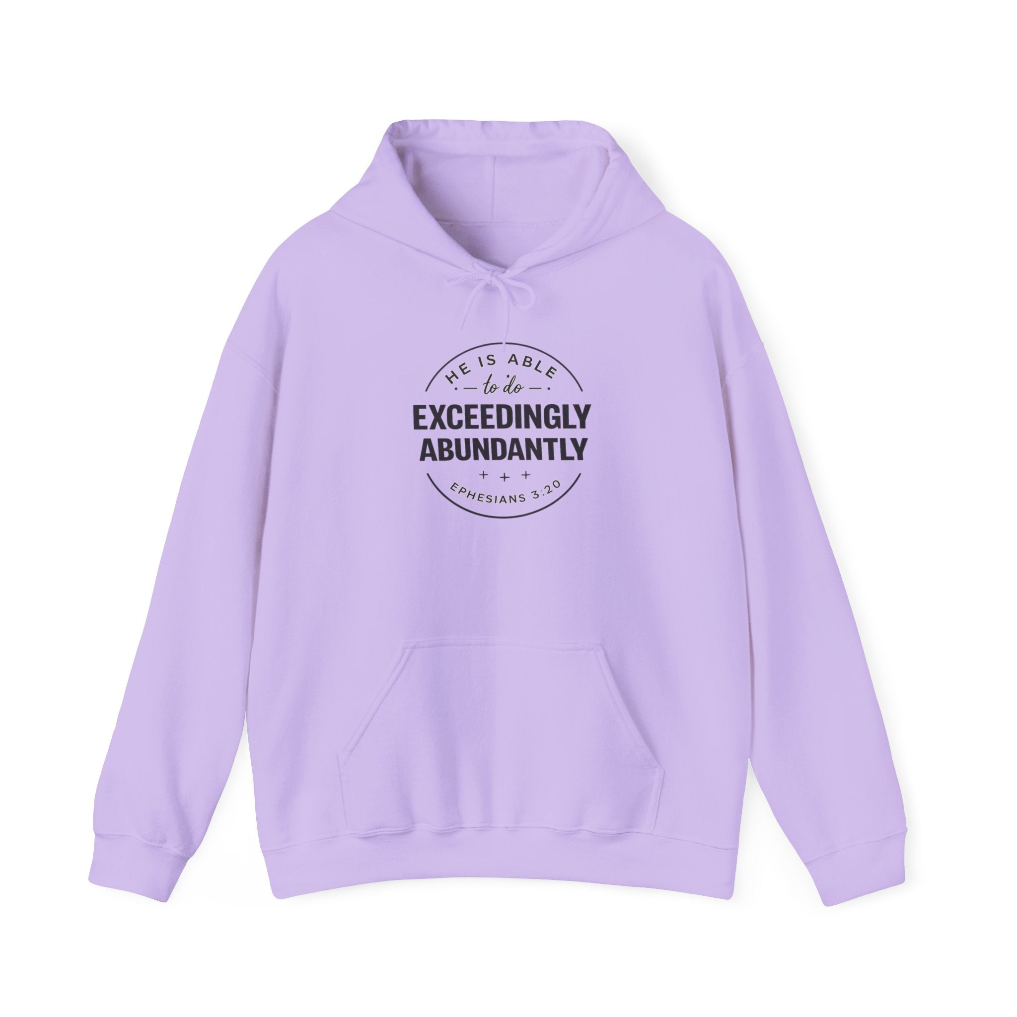 Exceedingly Abundantly Hoodie — Inspirational Christian Faith Pullover