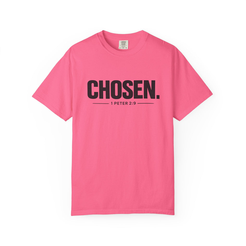 Chosen. T-Shirt — Christian Faith Graphic Tee (1 Peter 2:9)