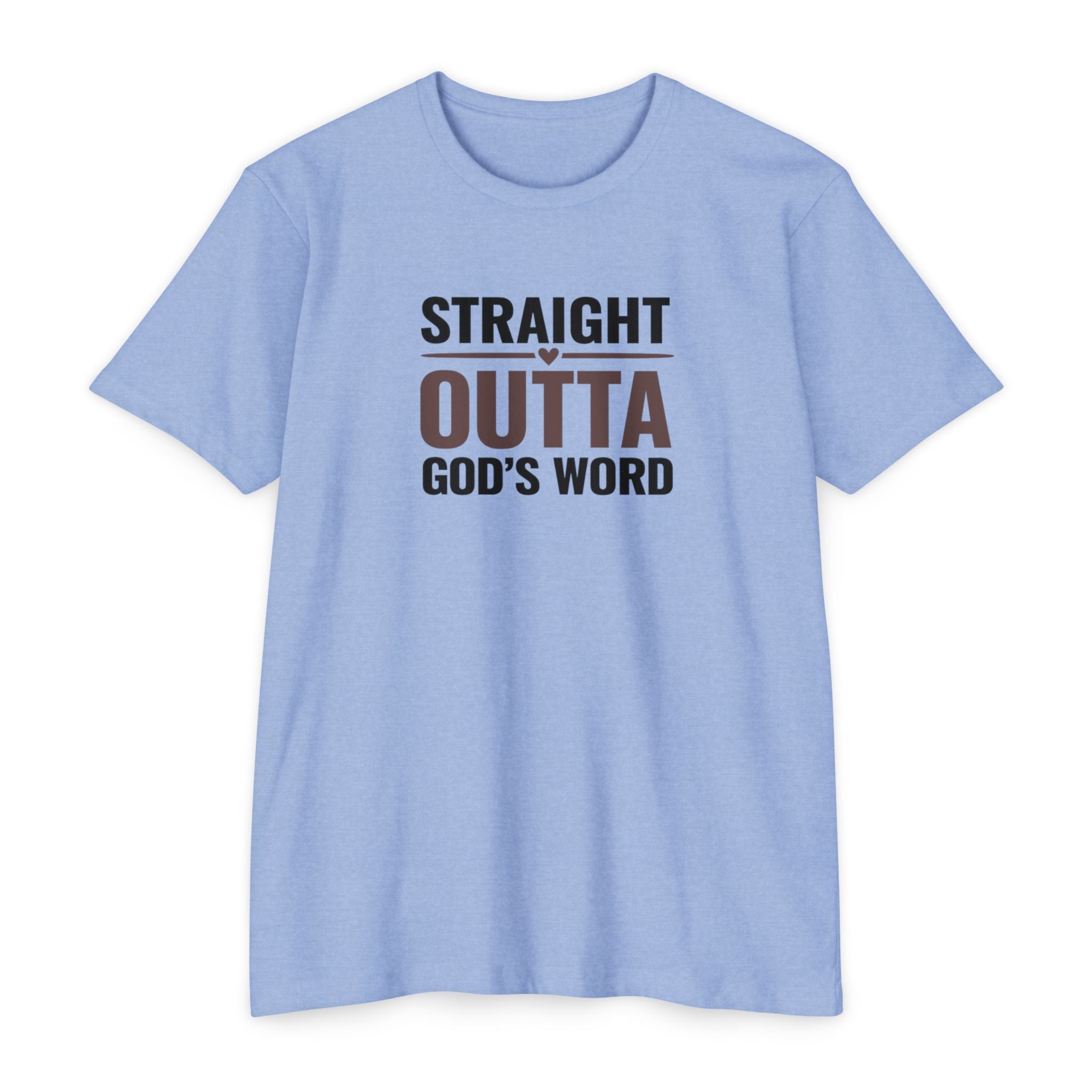 Womens Straight Outta God's Word T-shirt | Christian Faith Scripture Tee