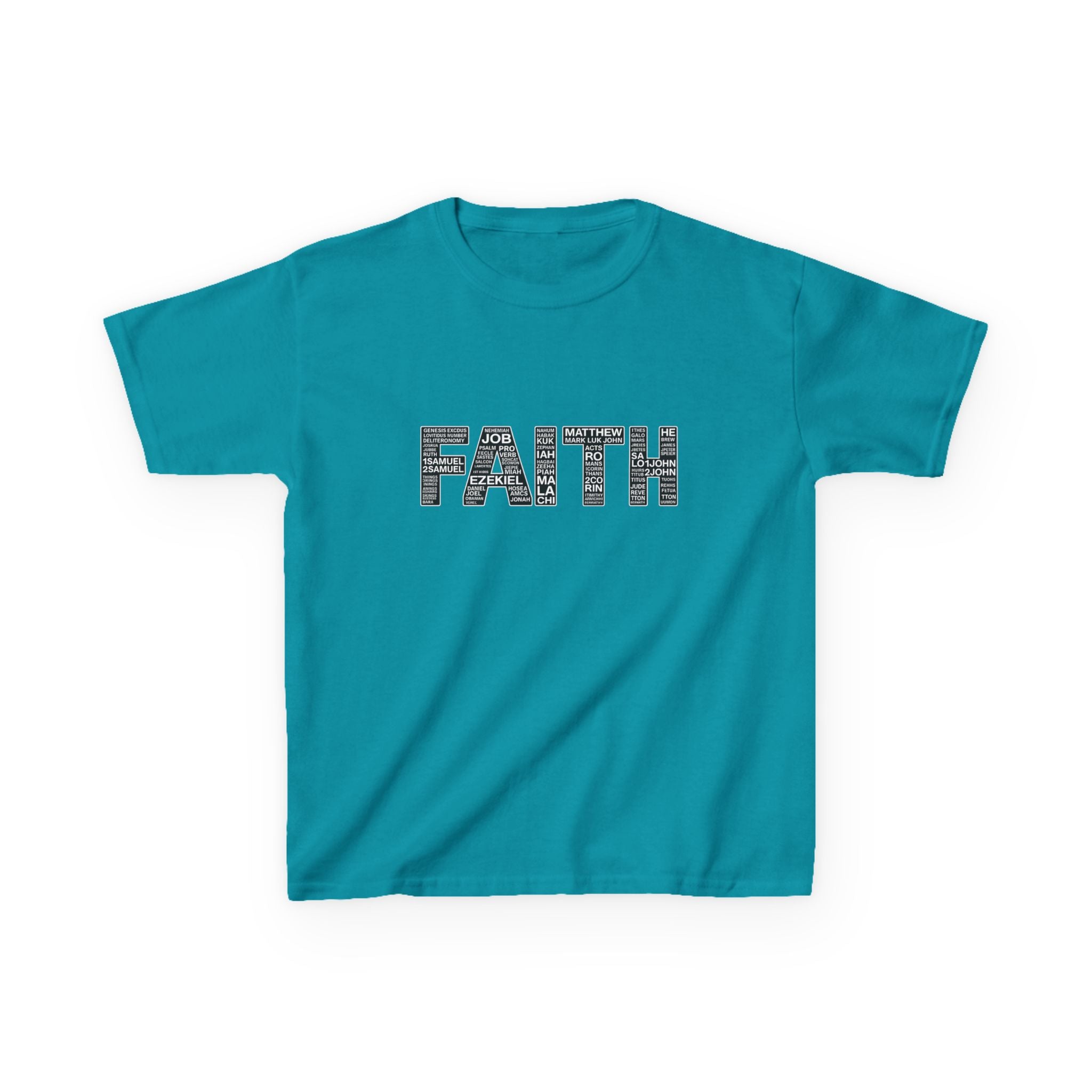 Boys 'FAITH' Graphic Tee — Inspirational Christian Youth Shirt