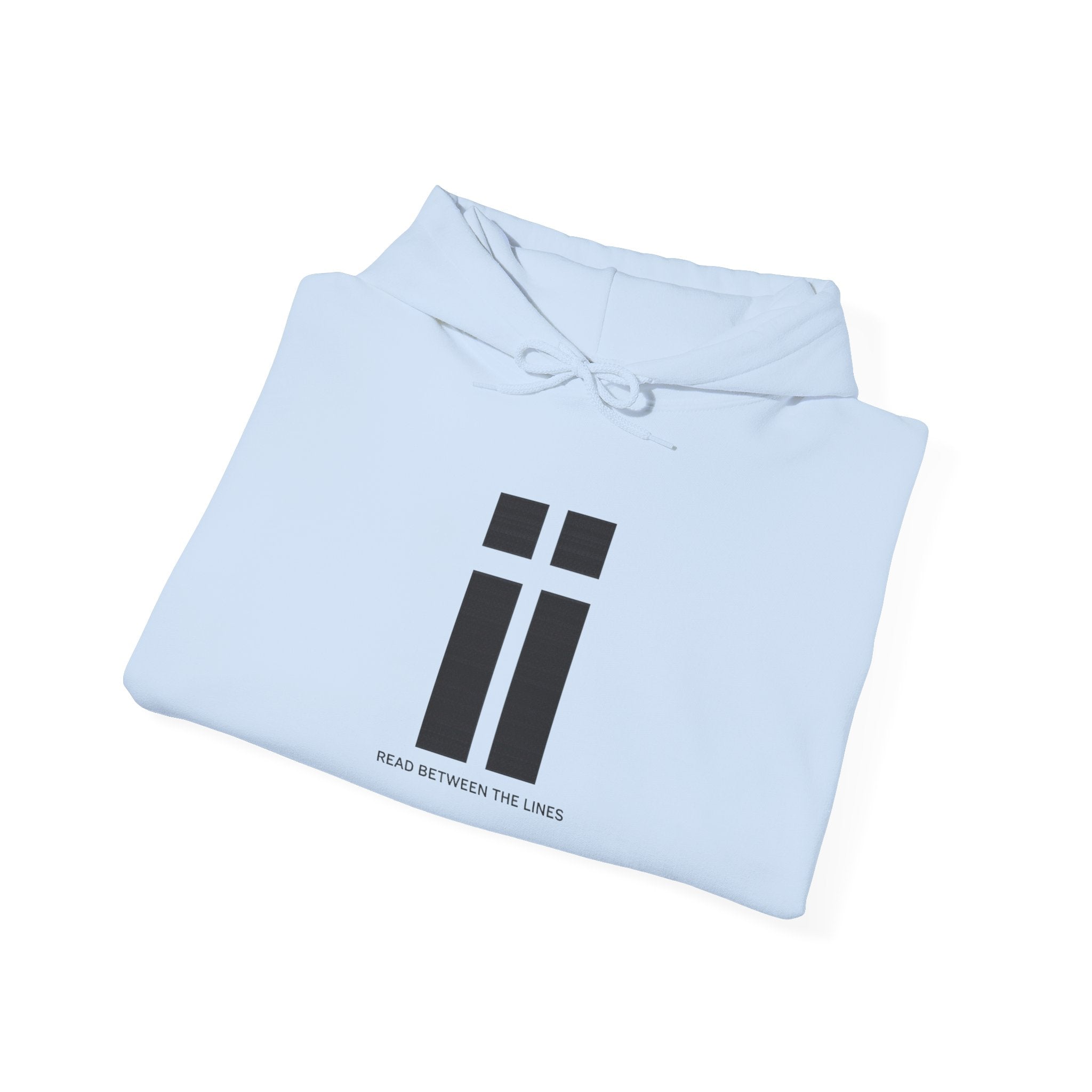 Womens Minimalist 'ii' Logo Hoodie Subtle Monochrome Graphic Pullover
