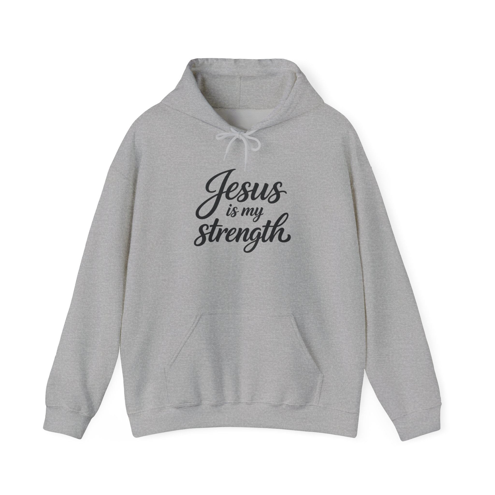 Womens "Jesus is My Strength" Heavy Blend™ Hooded Sweatshirt