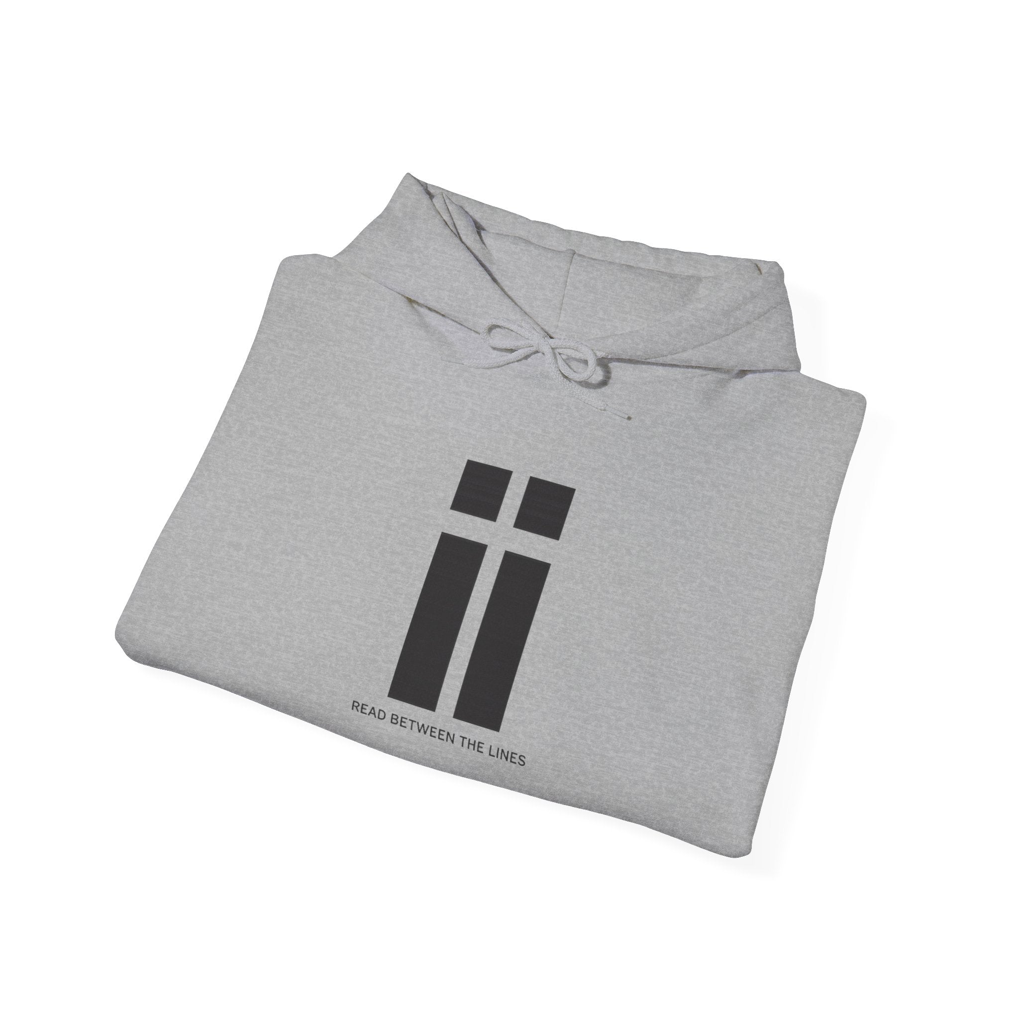Womens Minimalist 'ii' Logo Hoodie Subtle Monochrome Graphic Pullover