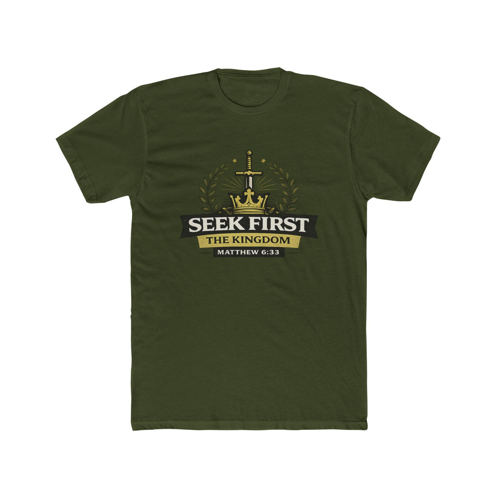 Seek First the Kingdom Tee | Matthew 6:33 Christian T-Shirt