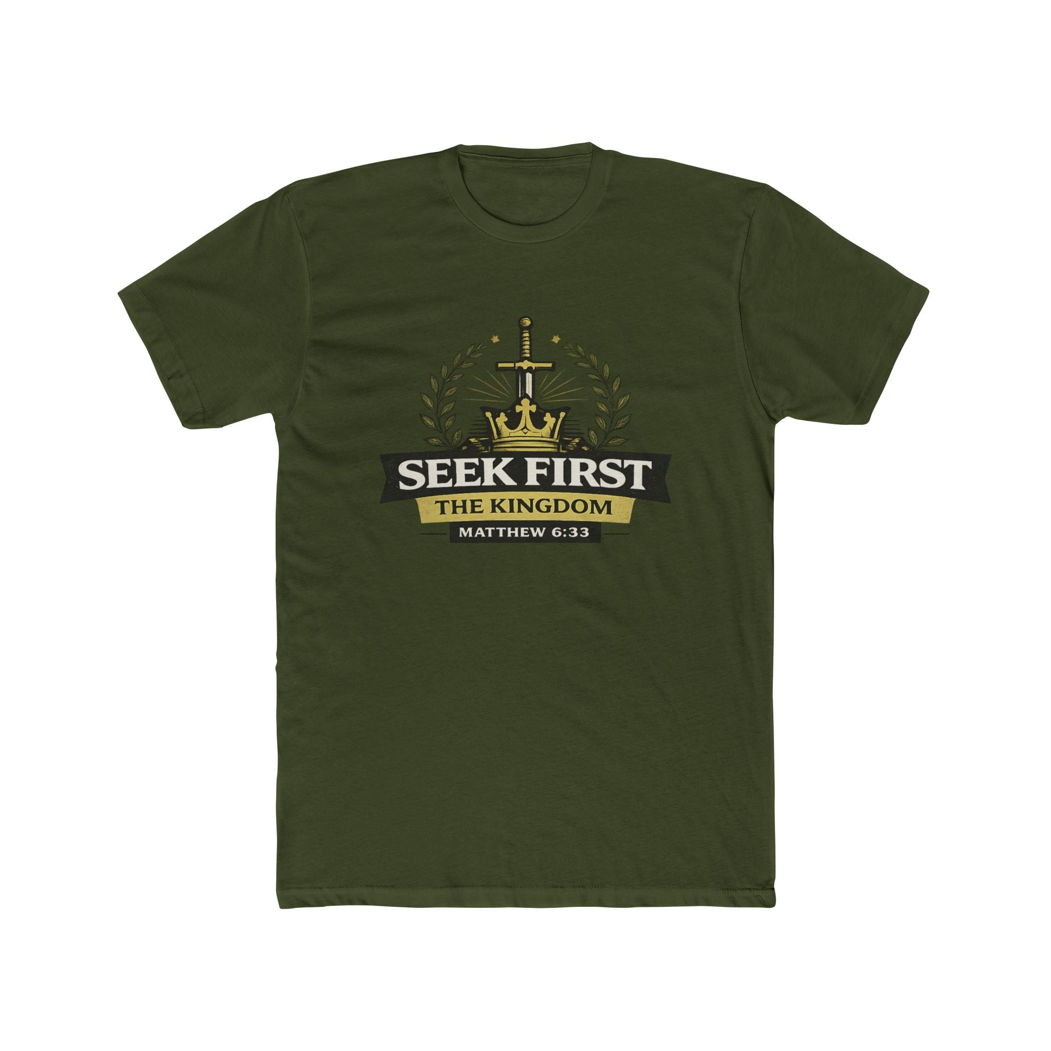 Seek First the Kingdom Tee | Matthew 6:33 Christian T-Shirt