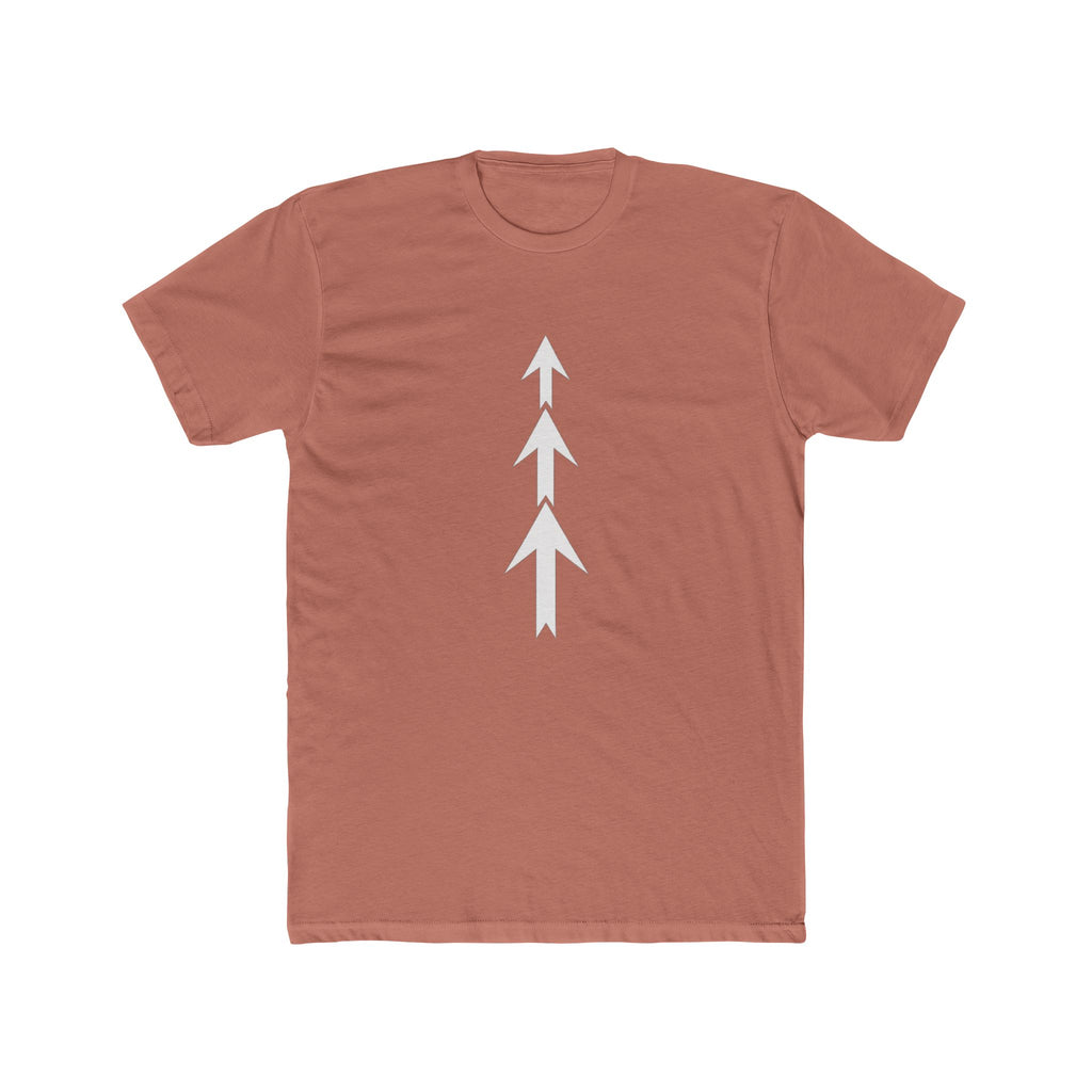 Three Arrows Vertical Tee | Minimal Arrow Graphic T-Shirt