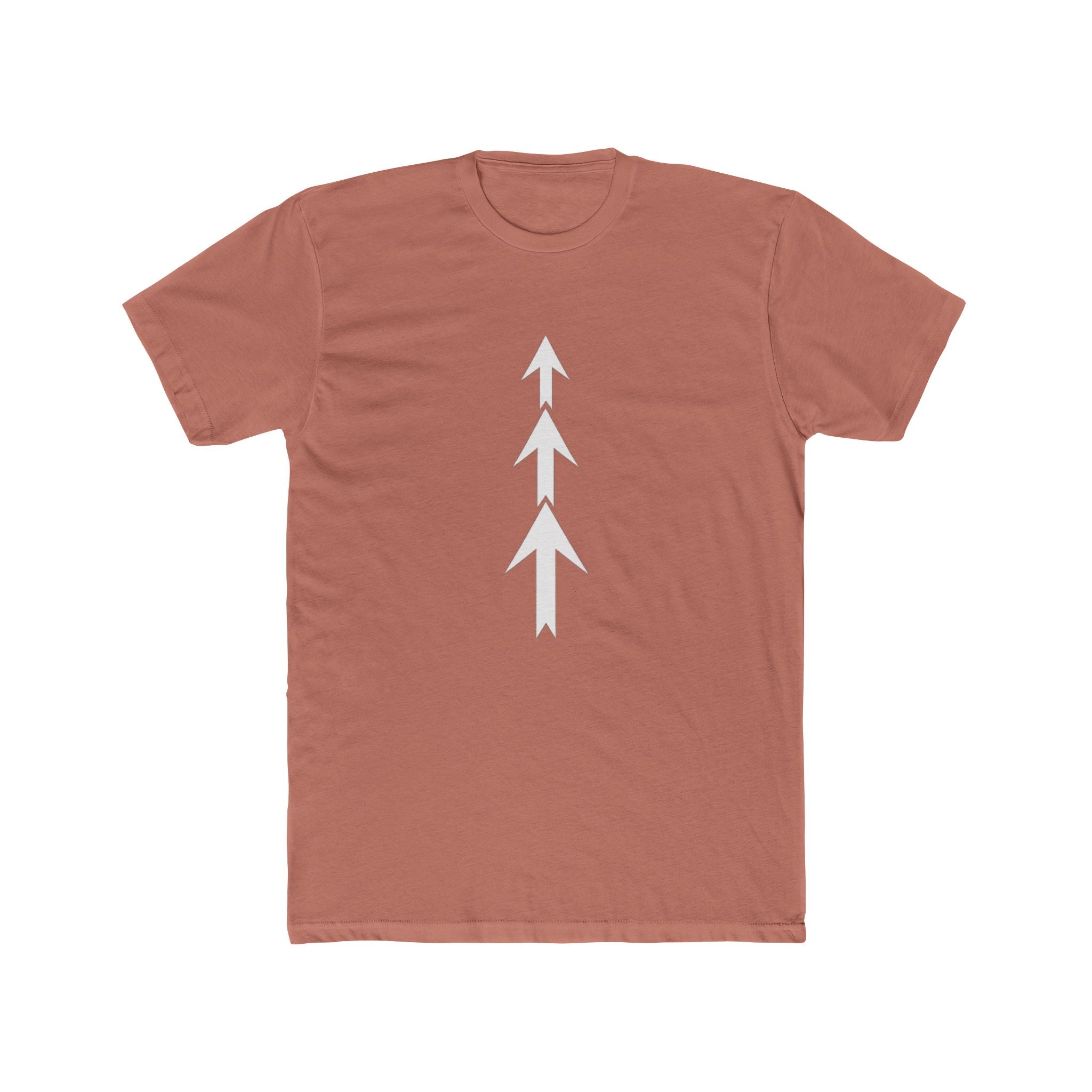 Three Arrows Vertical Tee | Minimal Arrow Graphic T-Shirt
