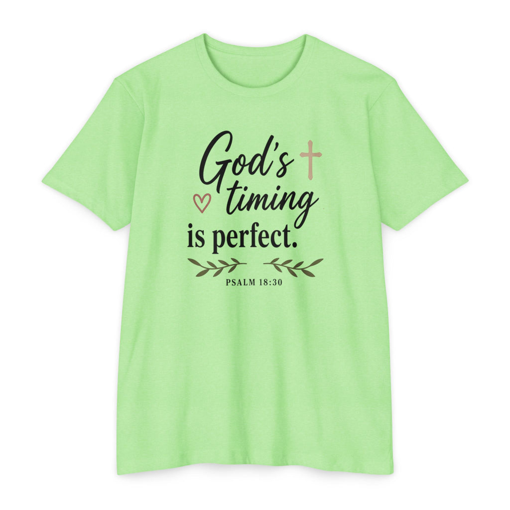 God's Timing Is Perfect T-Shirt — Psalm 31:8 Inspirational Christian Tee