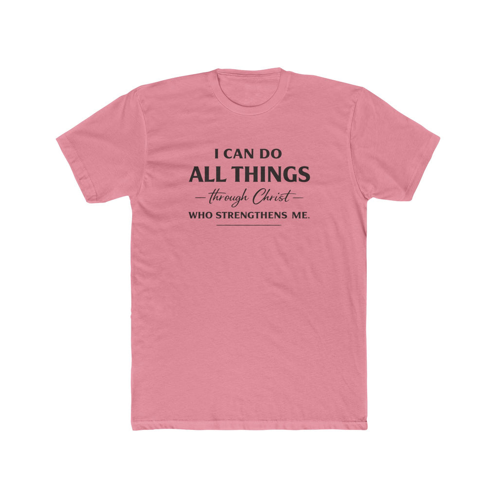 I Can Do All Things Scripture Quote Tee | Christian Faith T-Shirt
