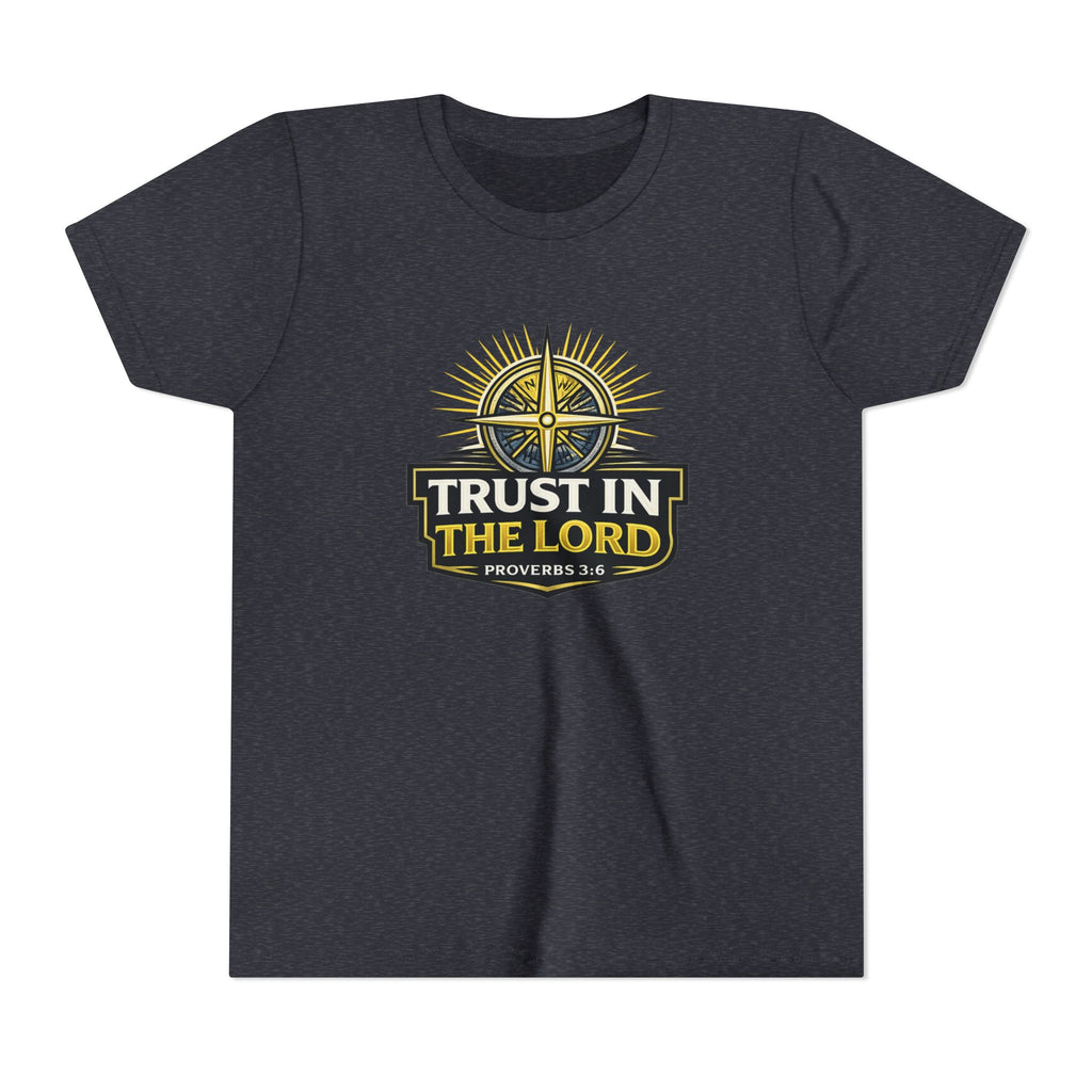 Youth Tee - "Trust in the Lord" Compass Design (Proverbs 3:5-6)