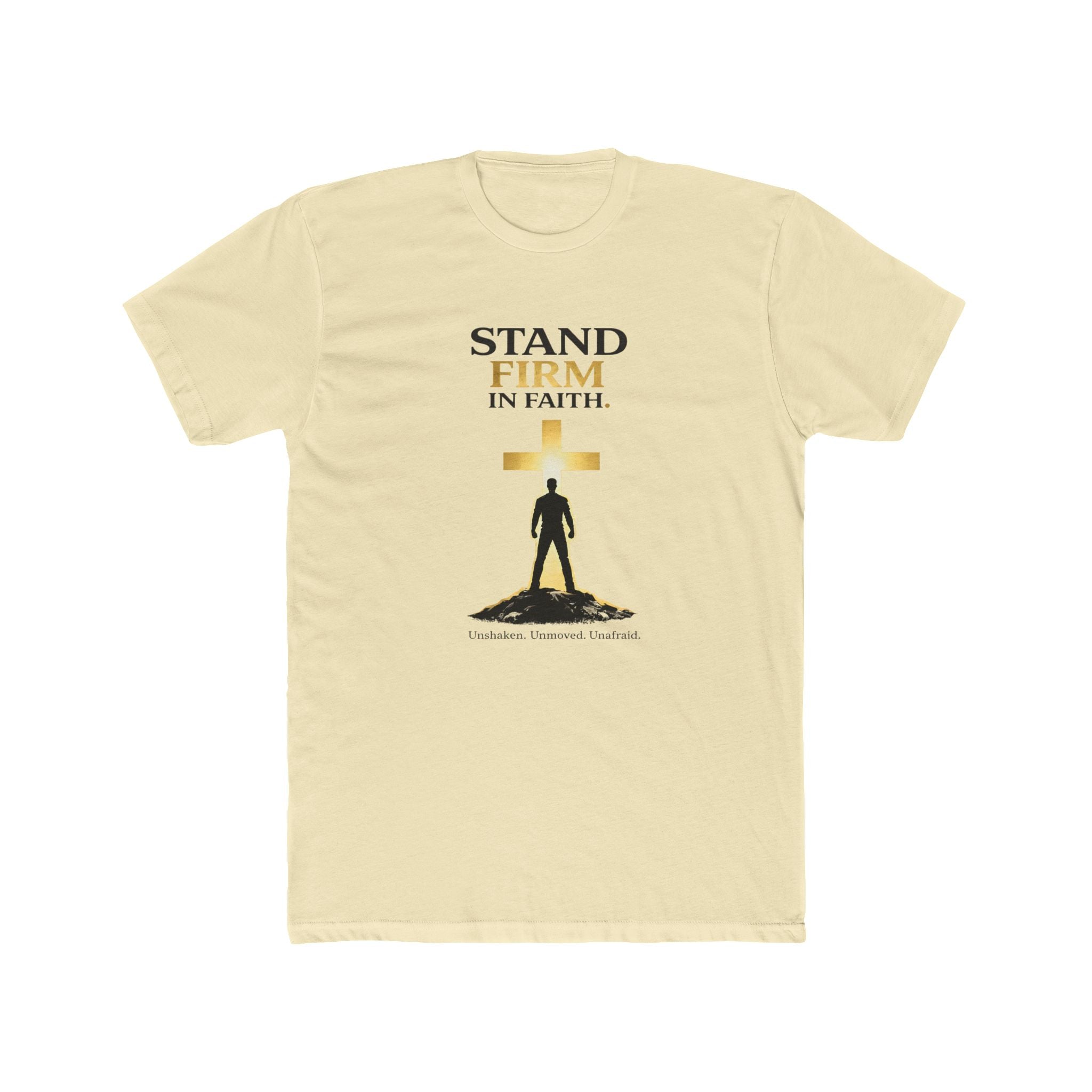 Stand Firm In Faith T-Shirt | Christian Cross Design