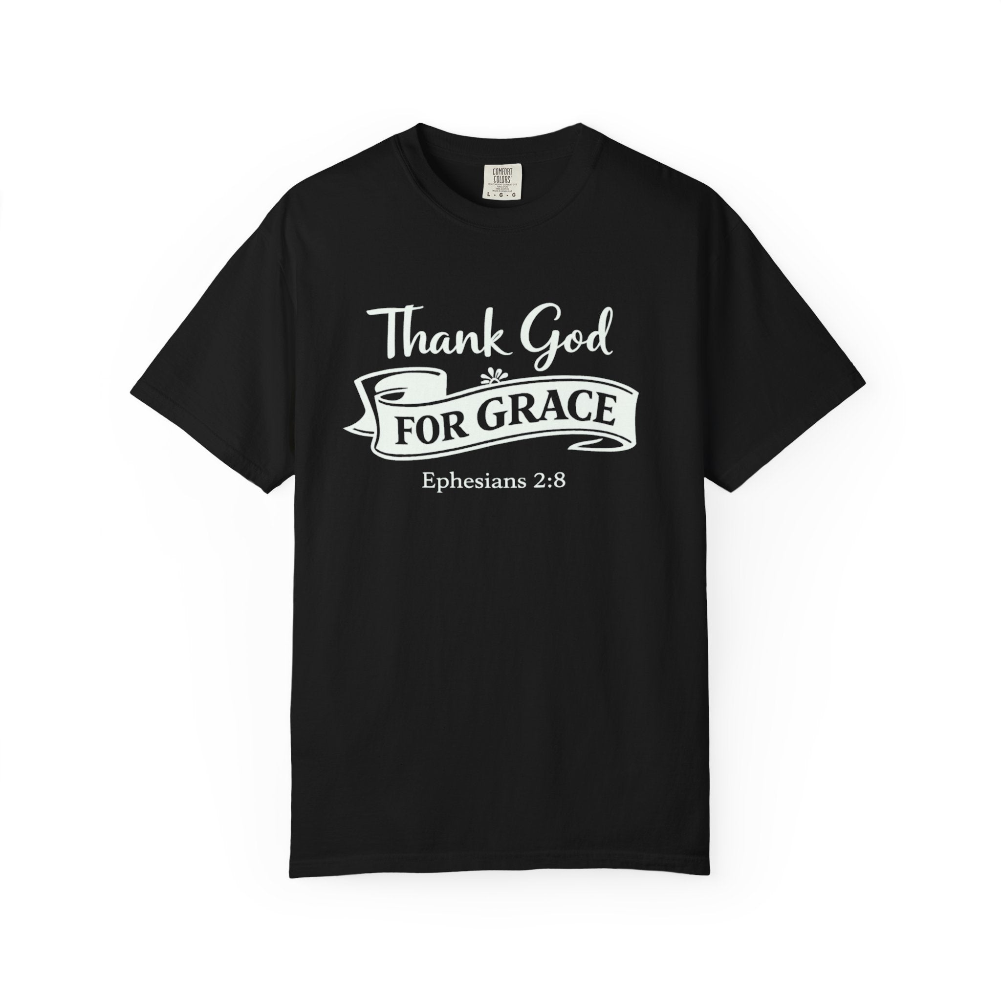 Thank God For Grace T-Shirt — Christian Faith Graphic Tee (Ephesians 2:8)