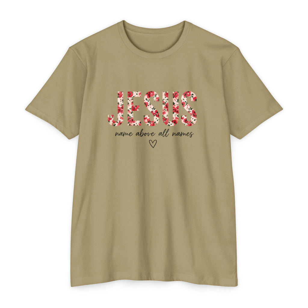 Womens Jesus Floral Mosaic T-Shirt