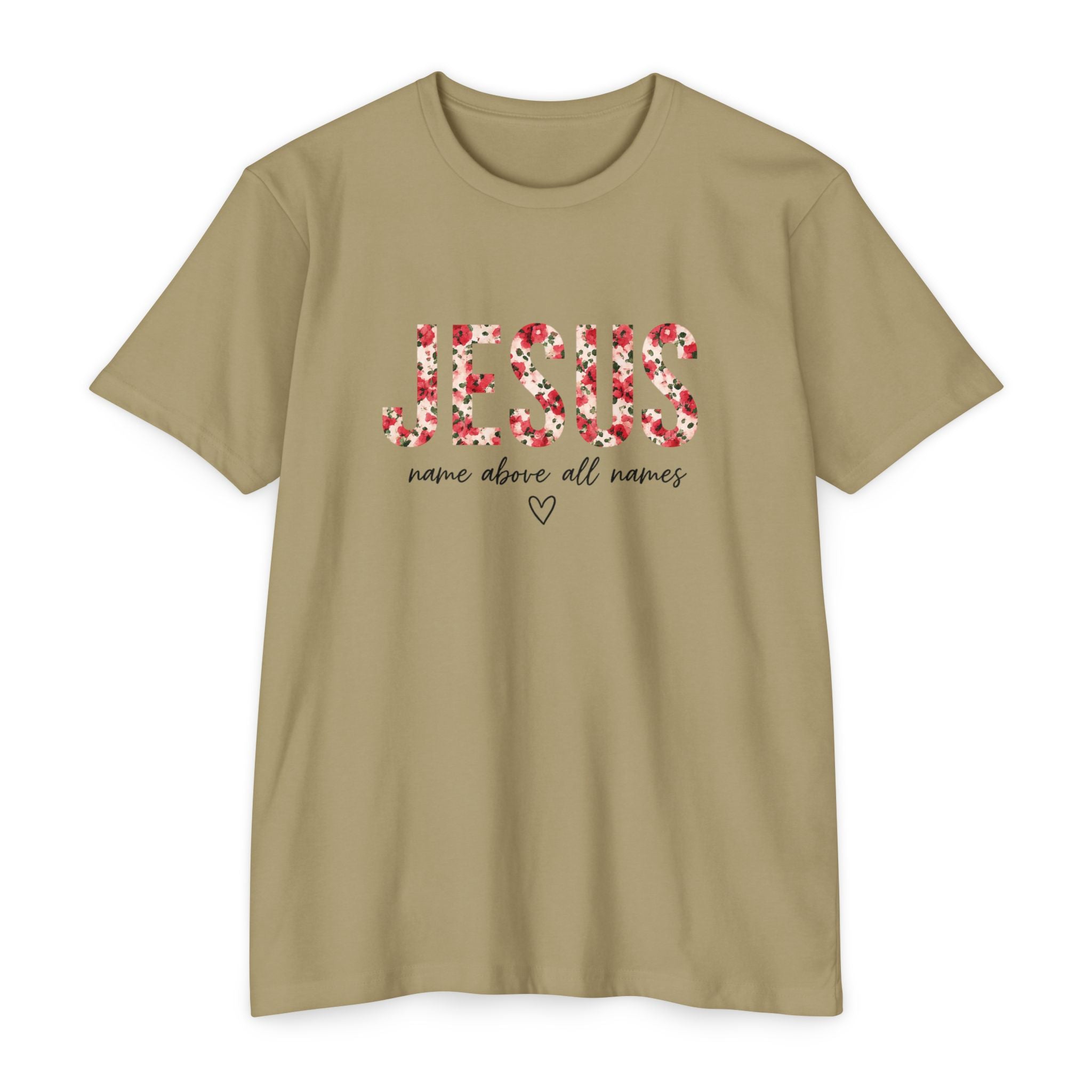 Womens Jesus Floral Mosaic T-Shirt