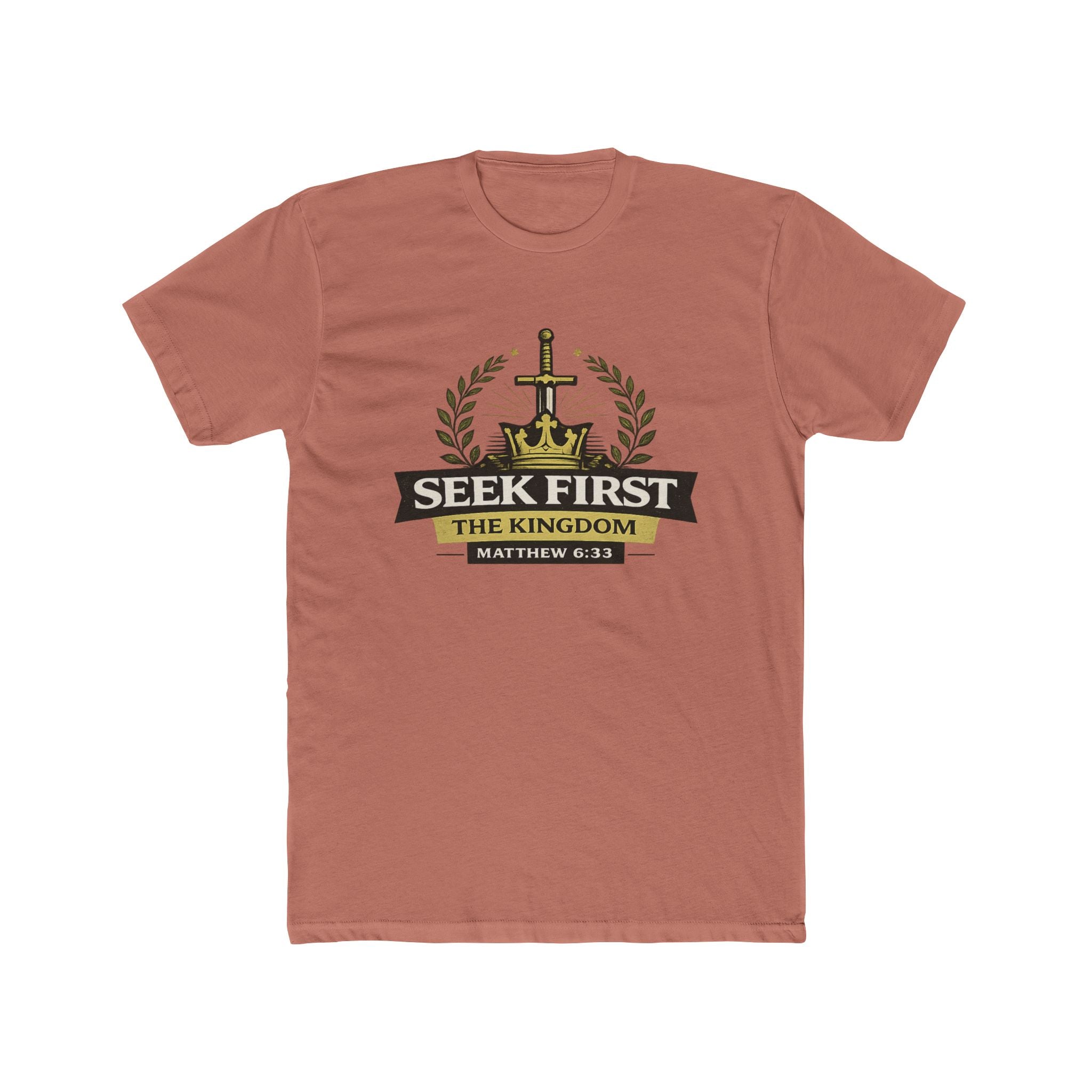 Seek First the Kingdom Tee | Matthew 6:33 Christian T-Shirt