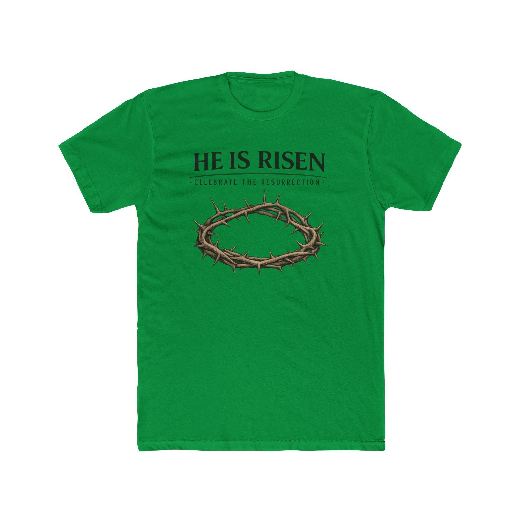 Mens " He is Risen " Christian T-Shirt | Next Level Brand