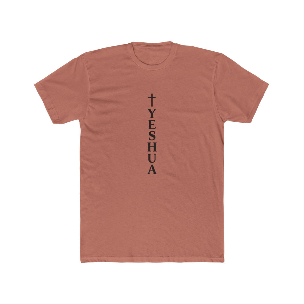 Yeshua Vertical Cross Tee | Christian Faith Shirt