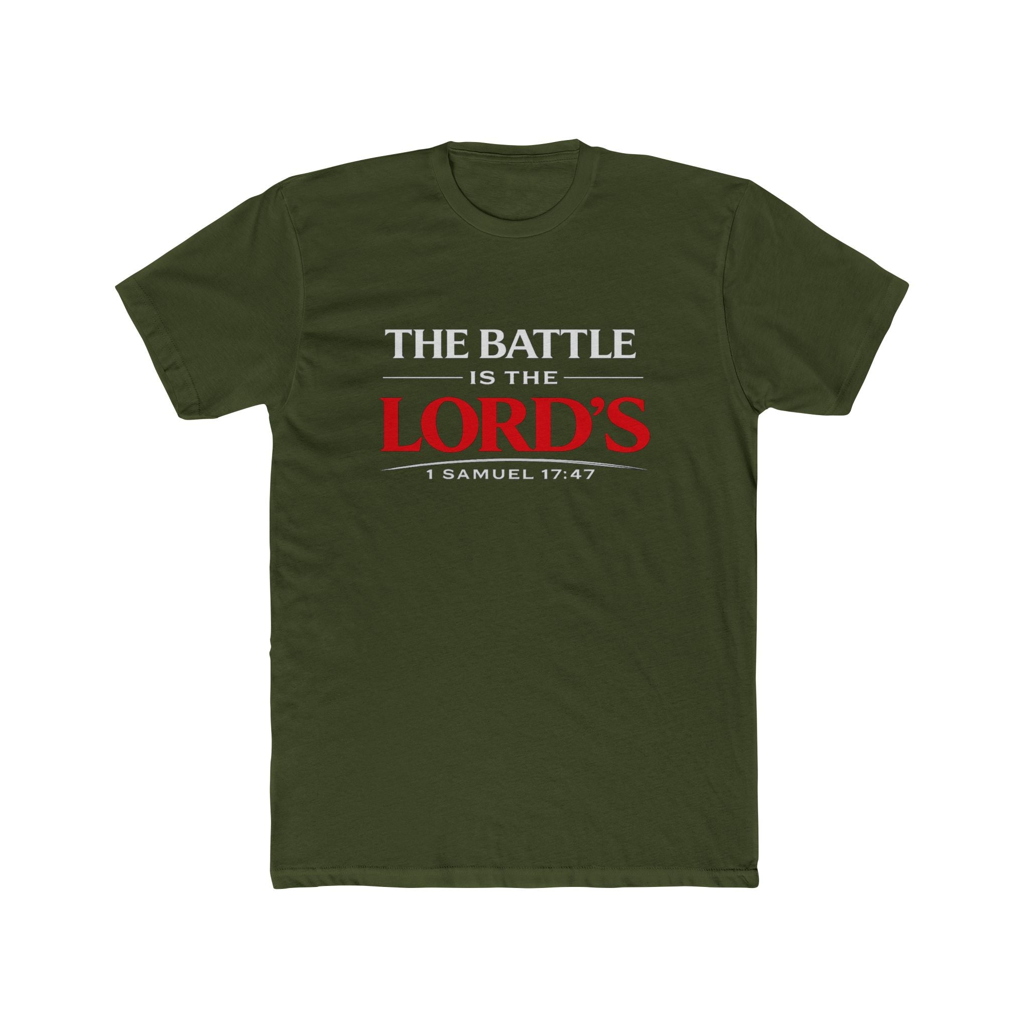 The Battle Is The Lord's T-Shirt — 1 Samuel 17:47 Faith Tee